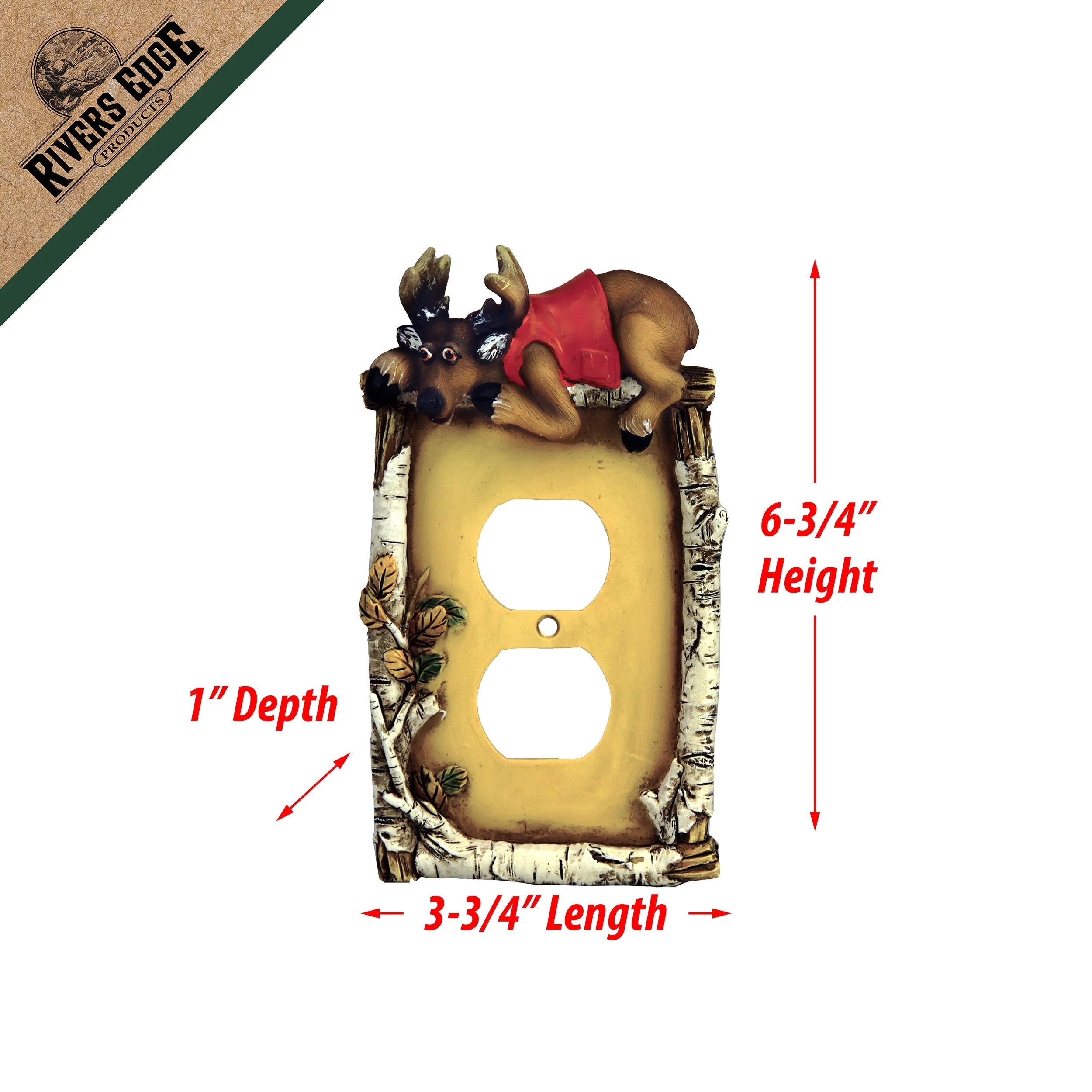 Receptacle Cover-Cute Deer - Image 3