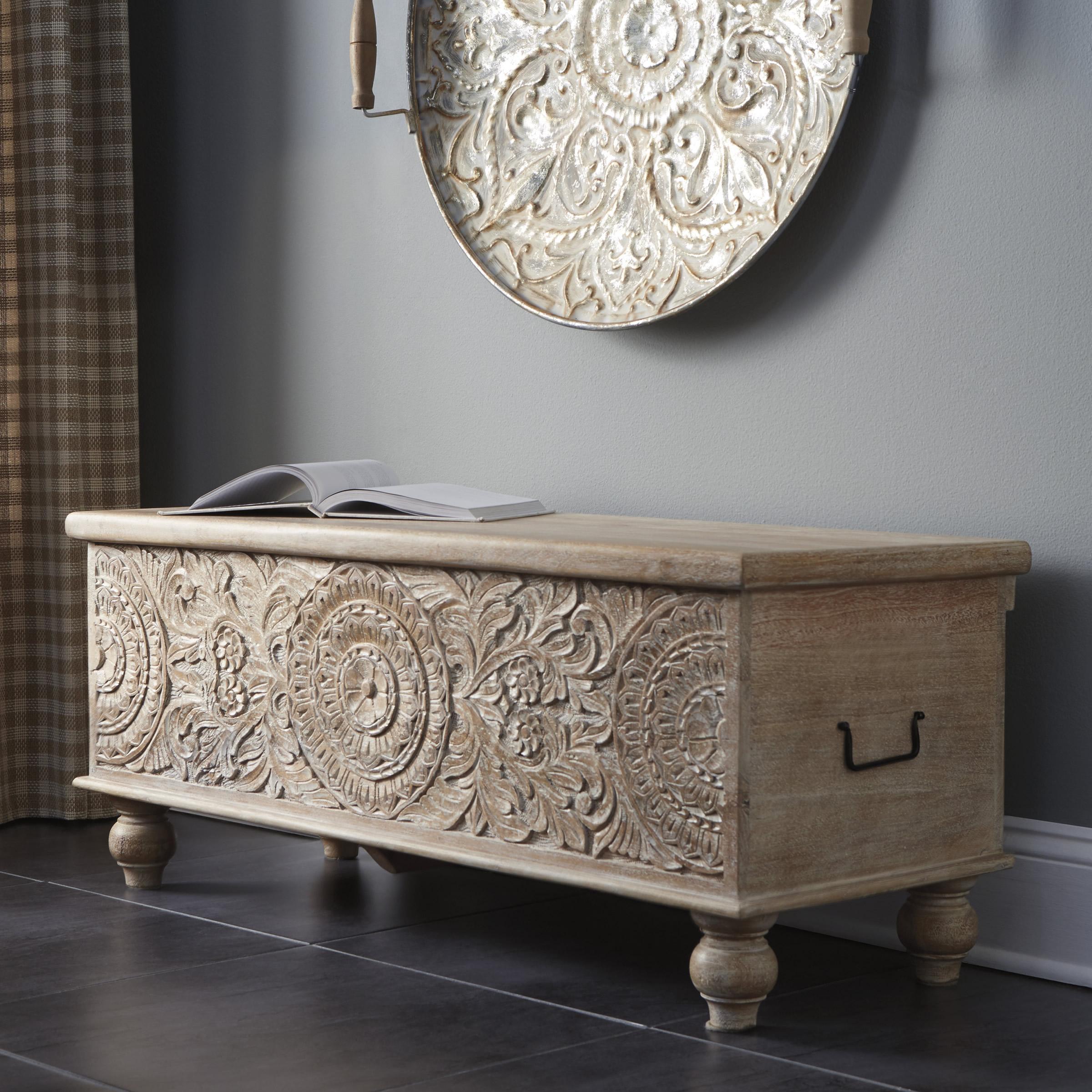 Signature Design by Ashley Fossil Ridge A4000039 Storage Bench - Image 2