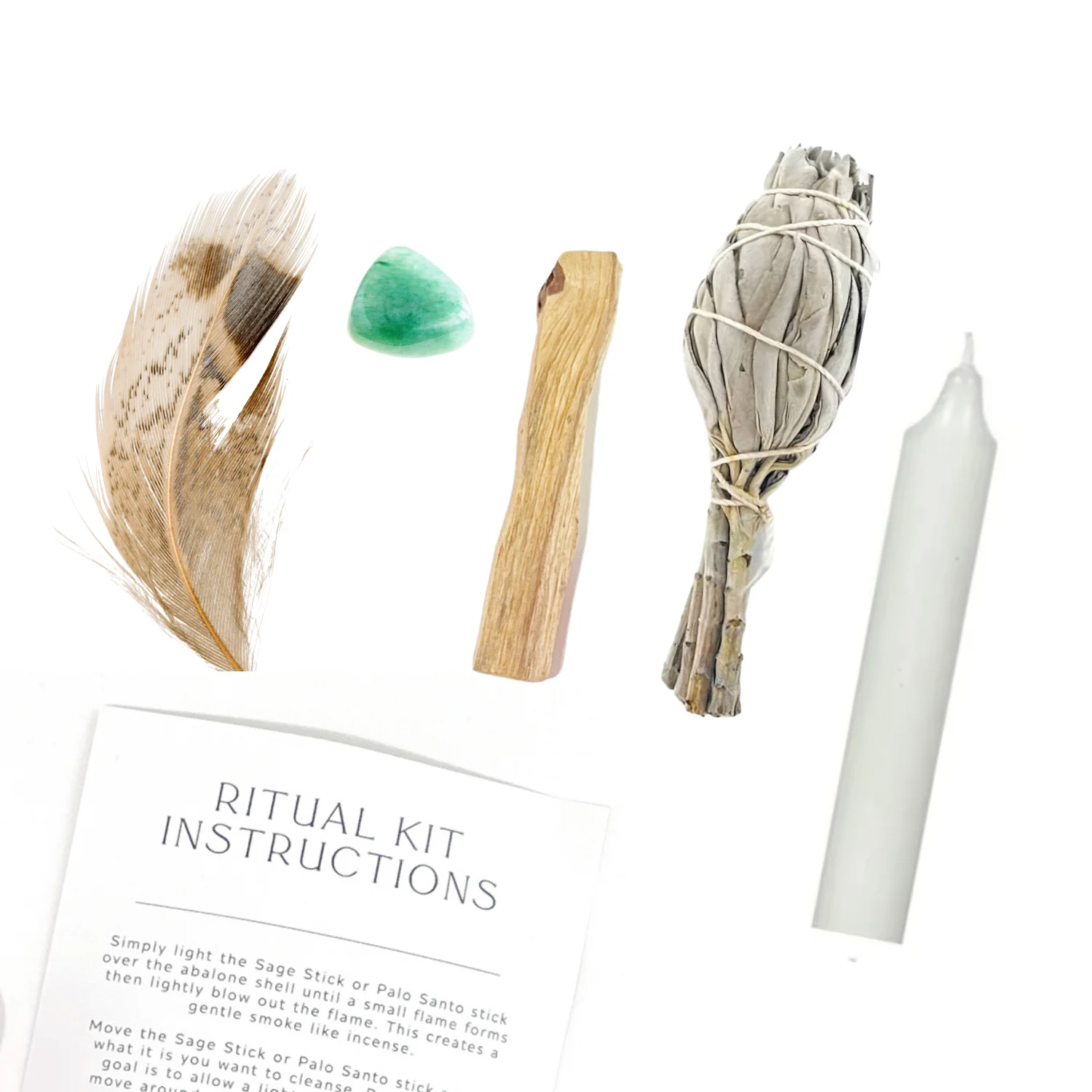 Energy Ritual Kit with Aventurine, Palo Santo + Sage - Image 2