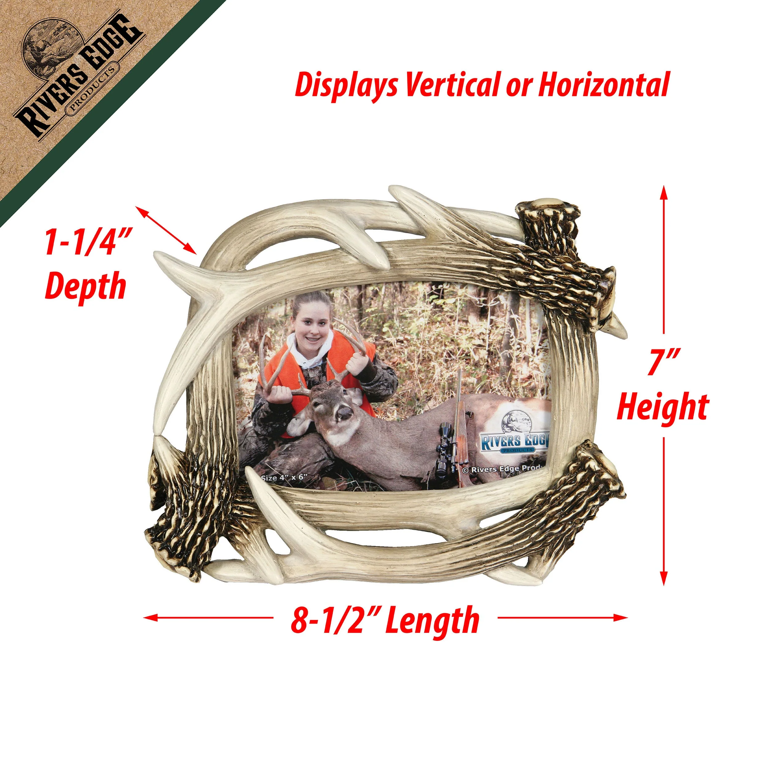 Picture Frame 4in x 6in-Antler - Image 3