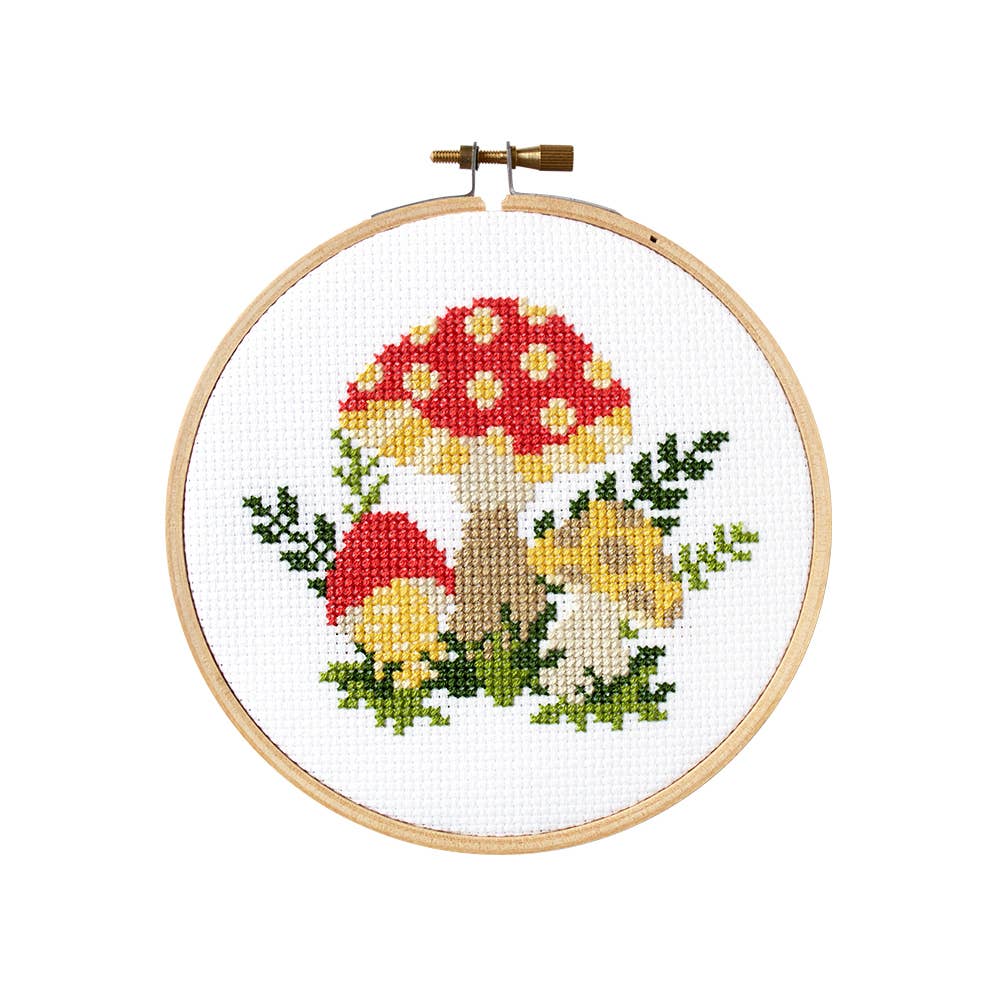 Mushroom Cross Stitch Kit - Image 1