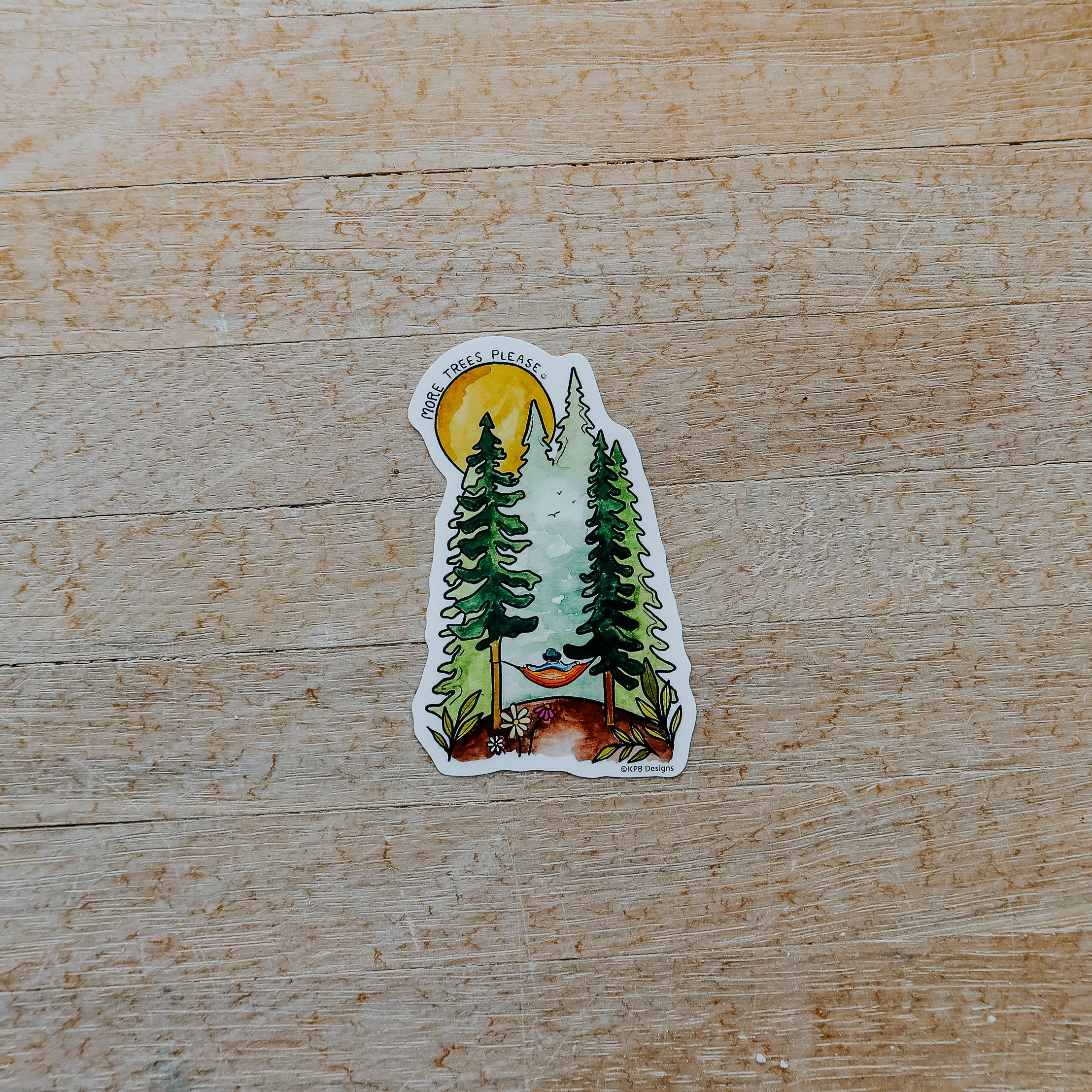 More Trees Please Vinyl Sticker (3x3in) - Image 2