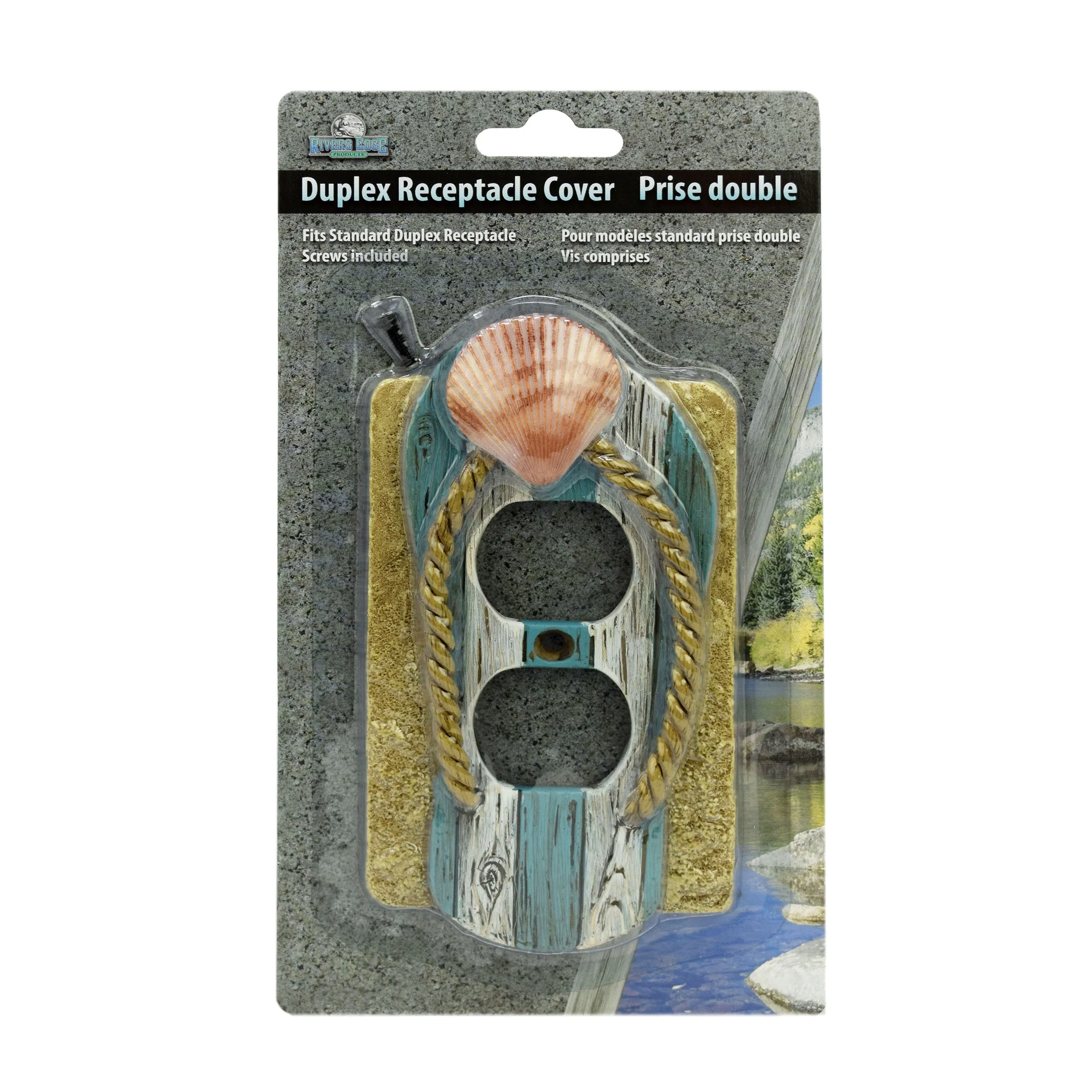 Electrical Cover Plate Single Receptacle-Beach - Image 2