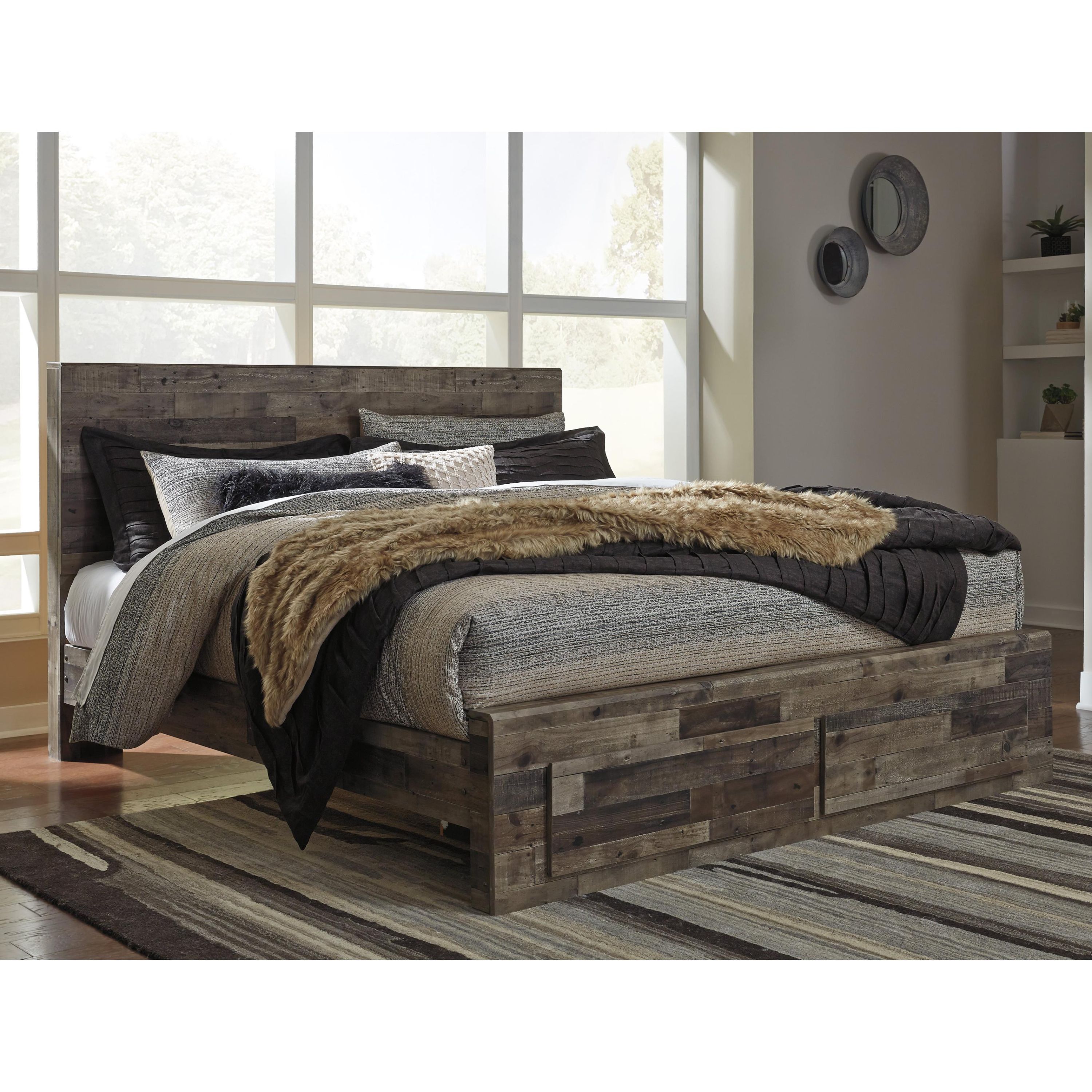 Benchcraft Derekson King Panel Bed with Storage B200-58/B200-56S/B200-95/B100-14 - Image 2