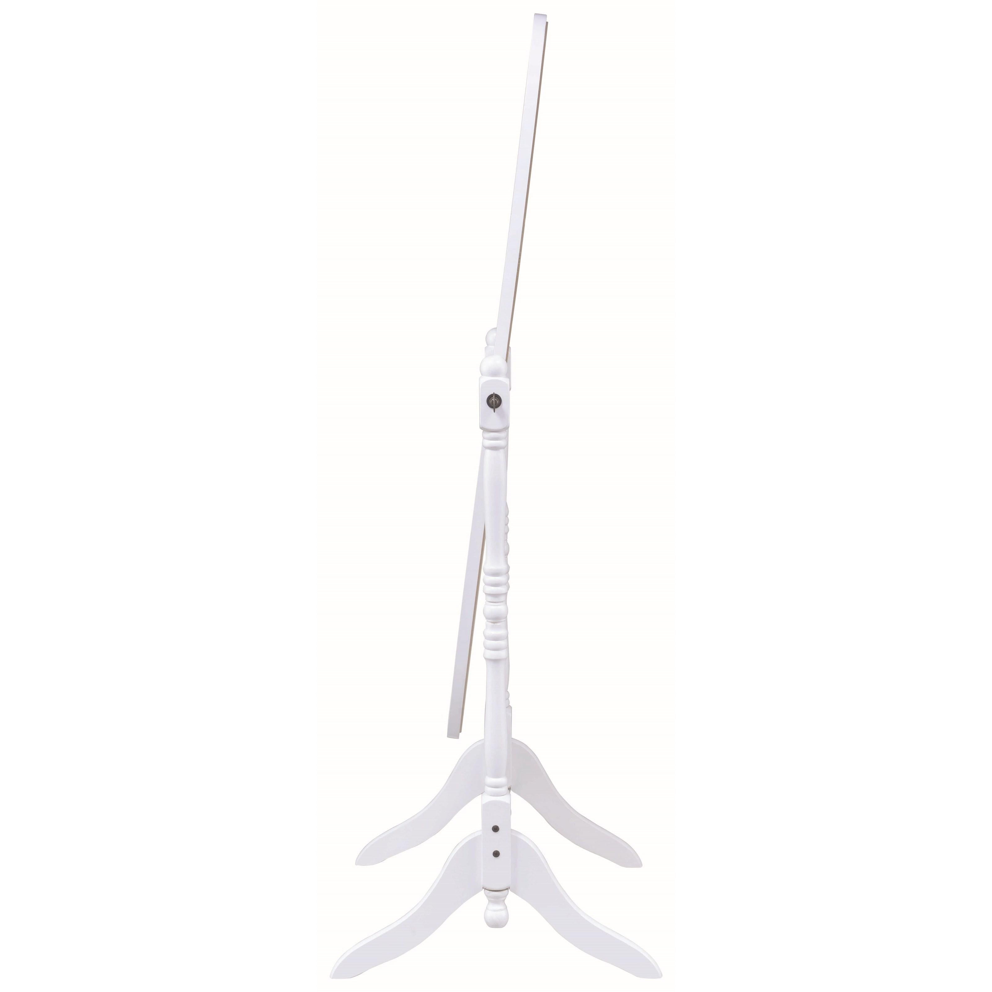 Coaster Furniture Foyet 950802 Wood Adjustable Full Length Cheval Mirror - White - Image 3