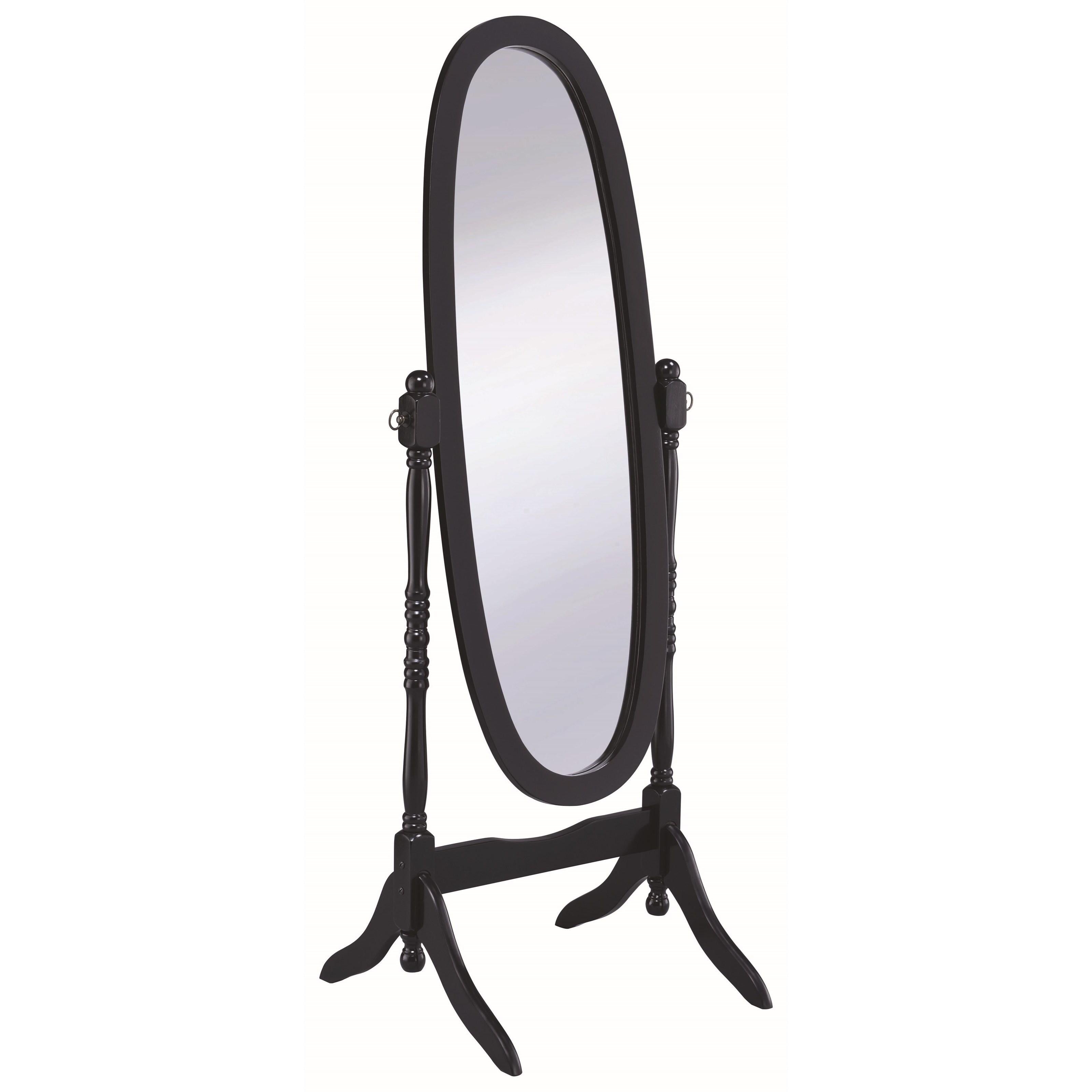 Coaster Furniture Foyet 950803 Wood Adjustable Full Length Cheval Mirror – Black