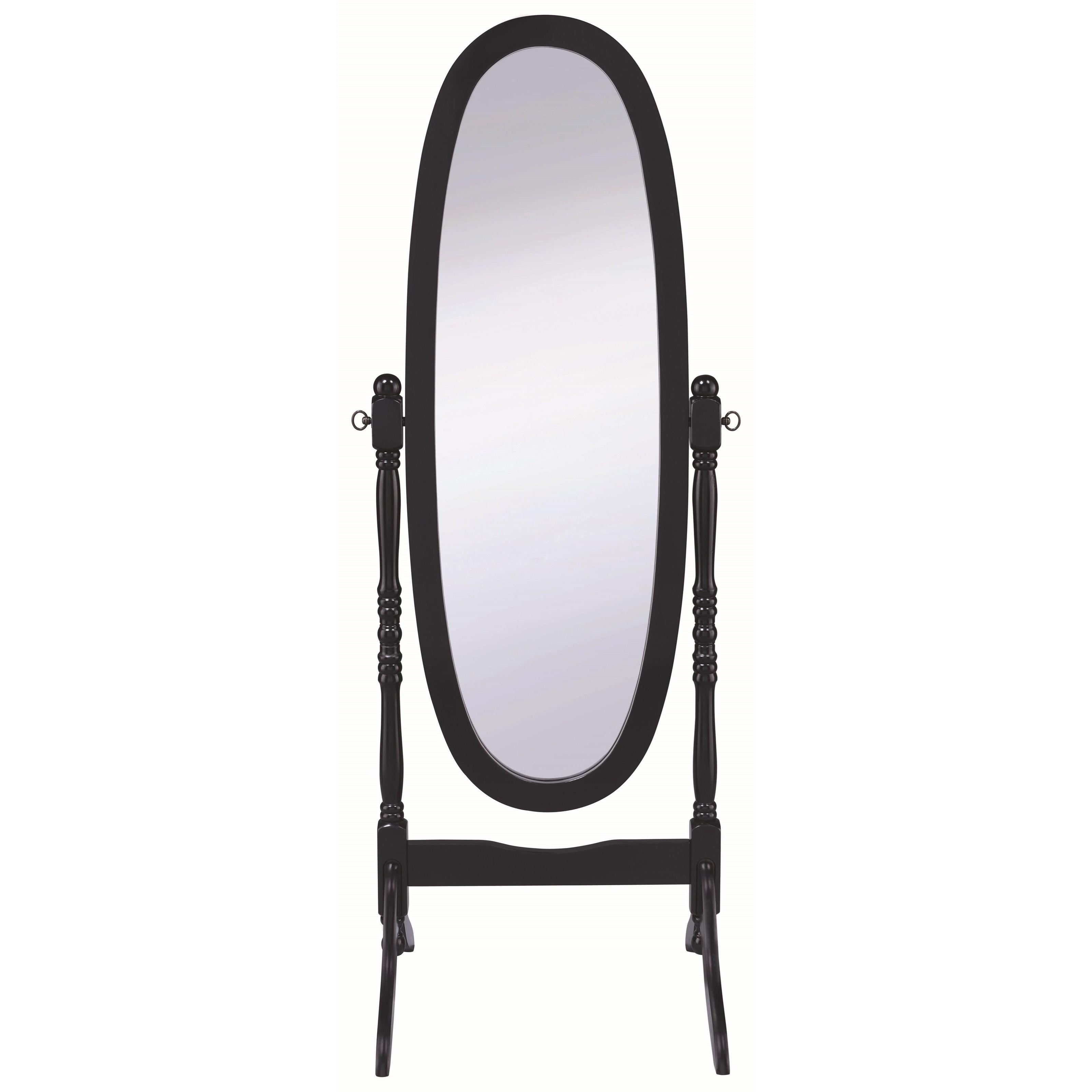 Coaster Furniture Foyet 950803 Wood Adjustable Full Length Cheval Mirror - Black - Image 2