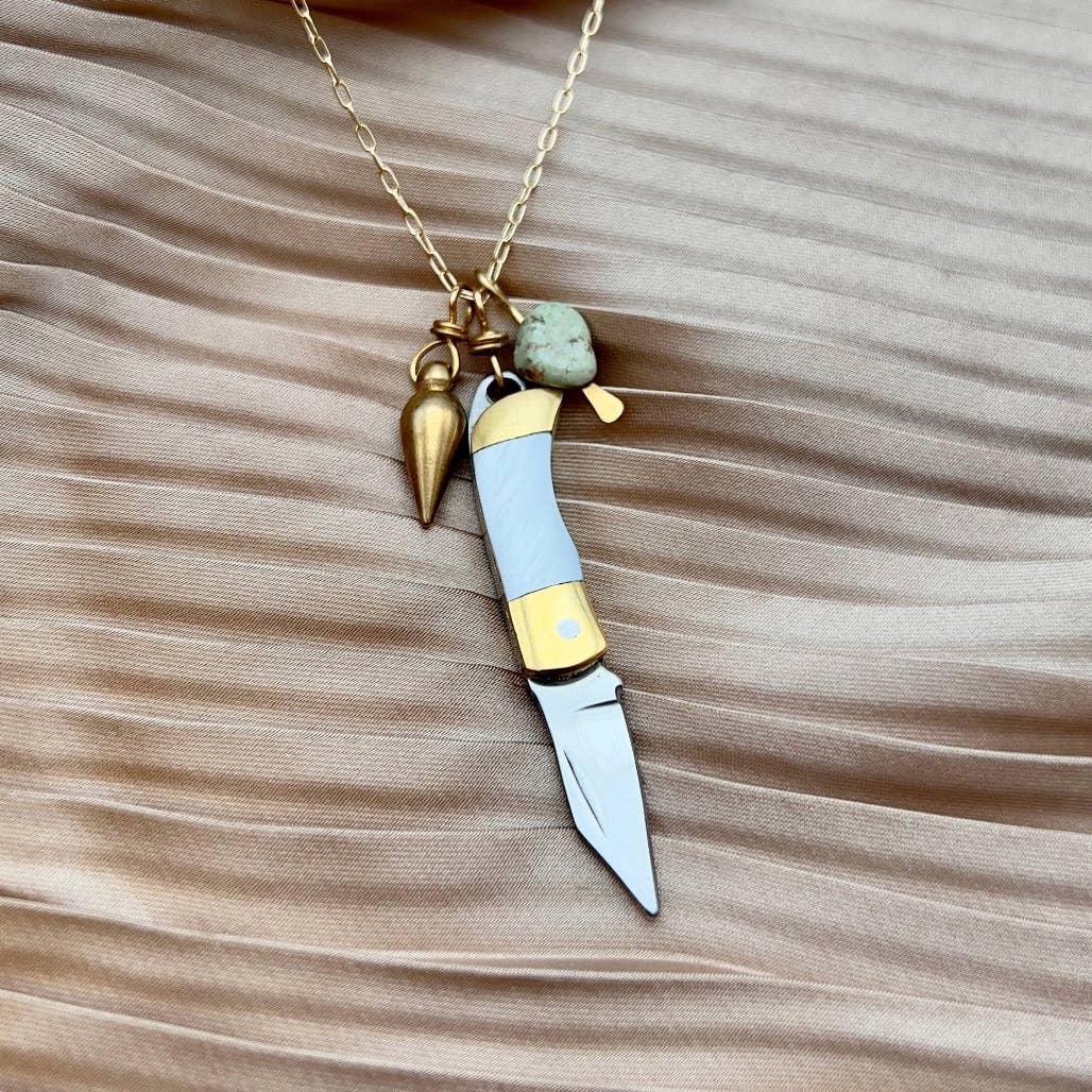 Handmade Billie Jr. Necklace (Mother of Pearl) - Image 1