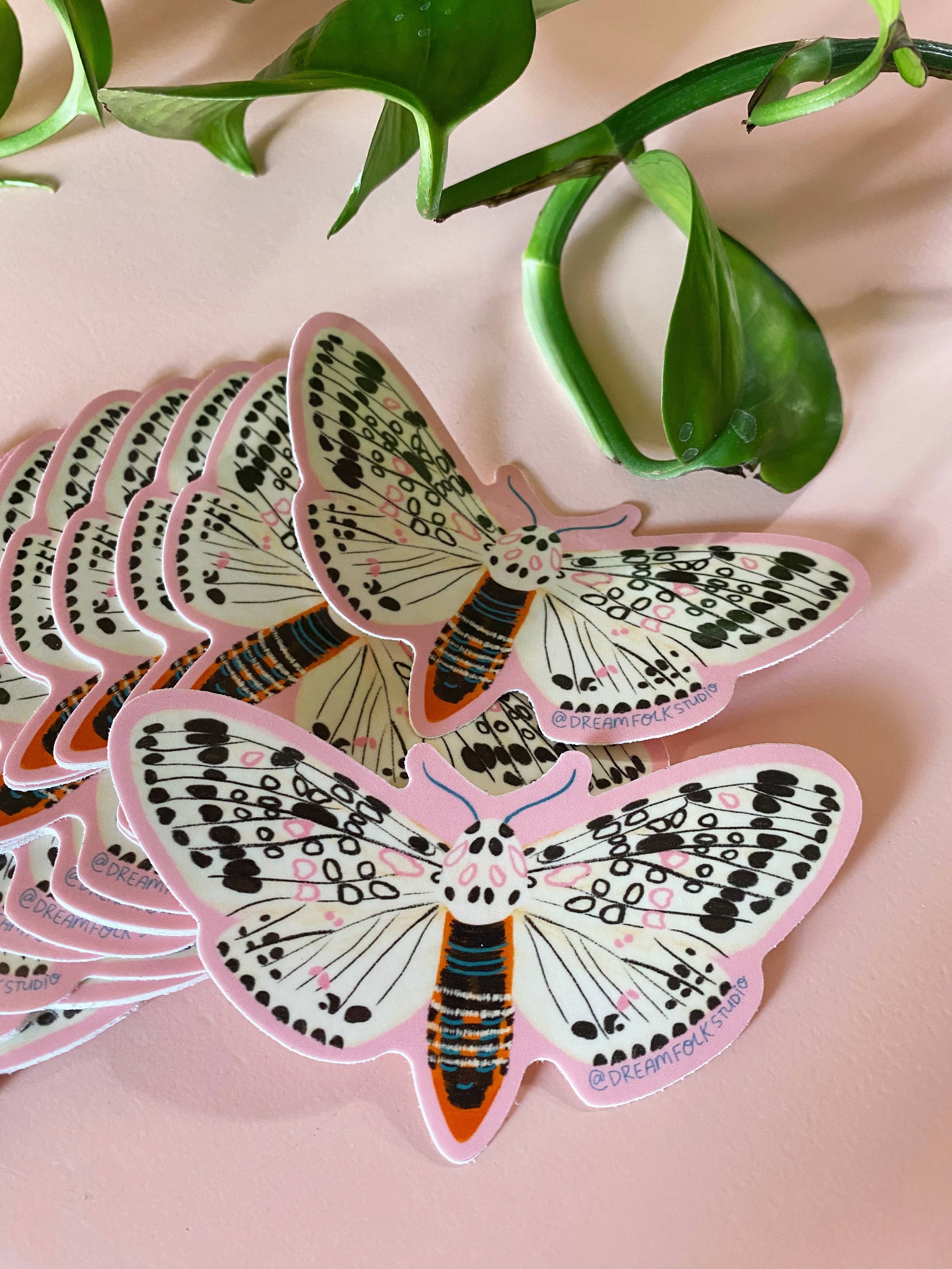 Leopard Moth Sticker - Insect/Nature Sticker - Image 3