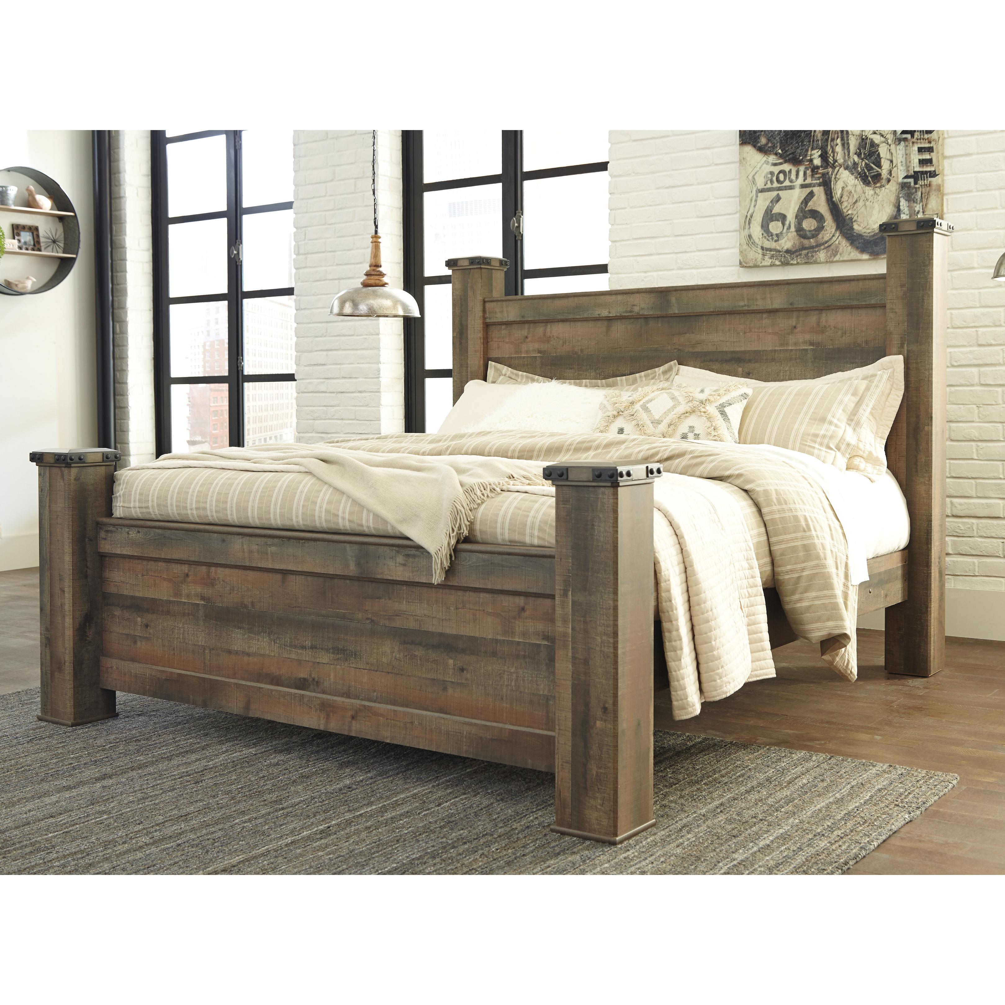 Signature Design by Ashley Trinell King Poster Bed B446-68/B446-66/B446-61/B446-99 - Image 2