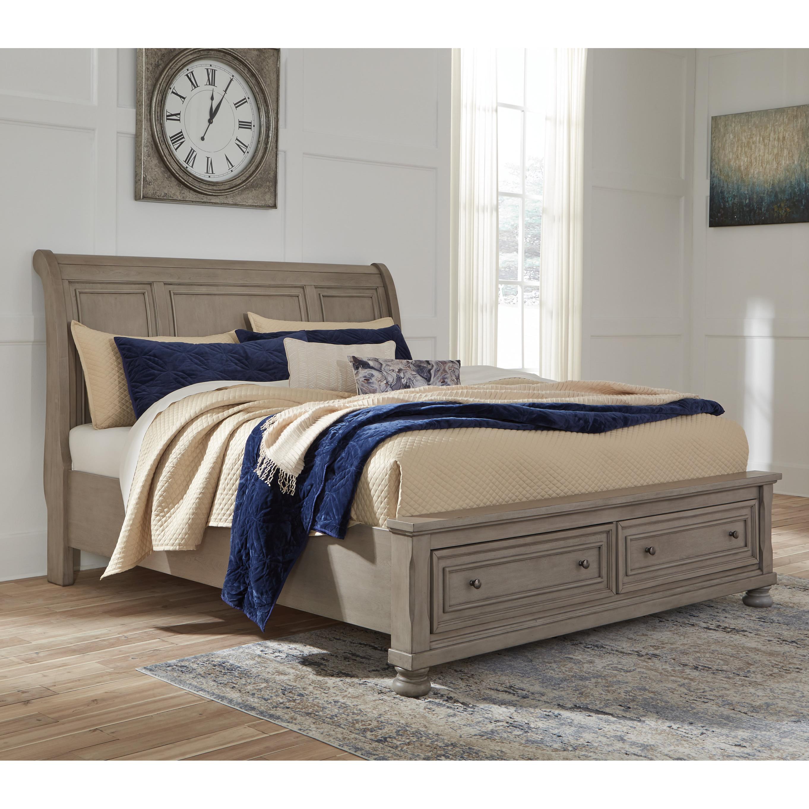 Signature Design by Ashley Lettner King Sleigh Bed with Storage B733-78/B733-76/B733-99 - Image 2