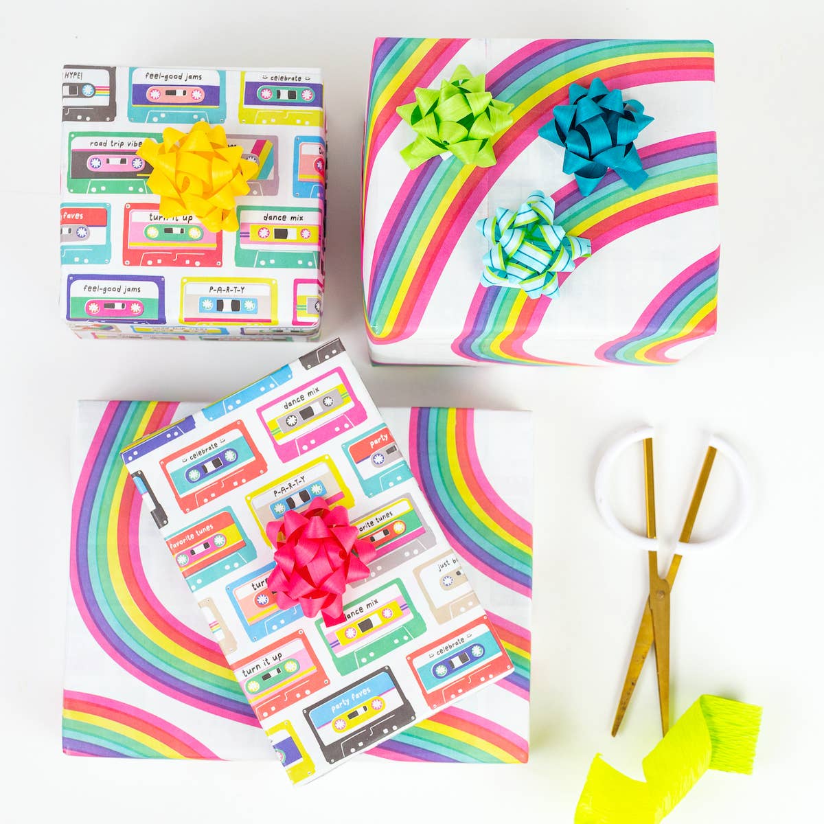 Eco Gift Bows • Artisanal Natural Cotton • Brights Mix - Image 3