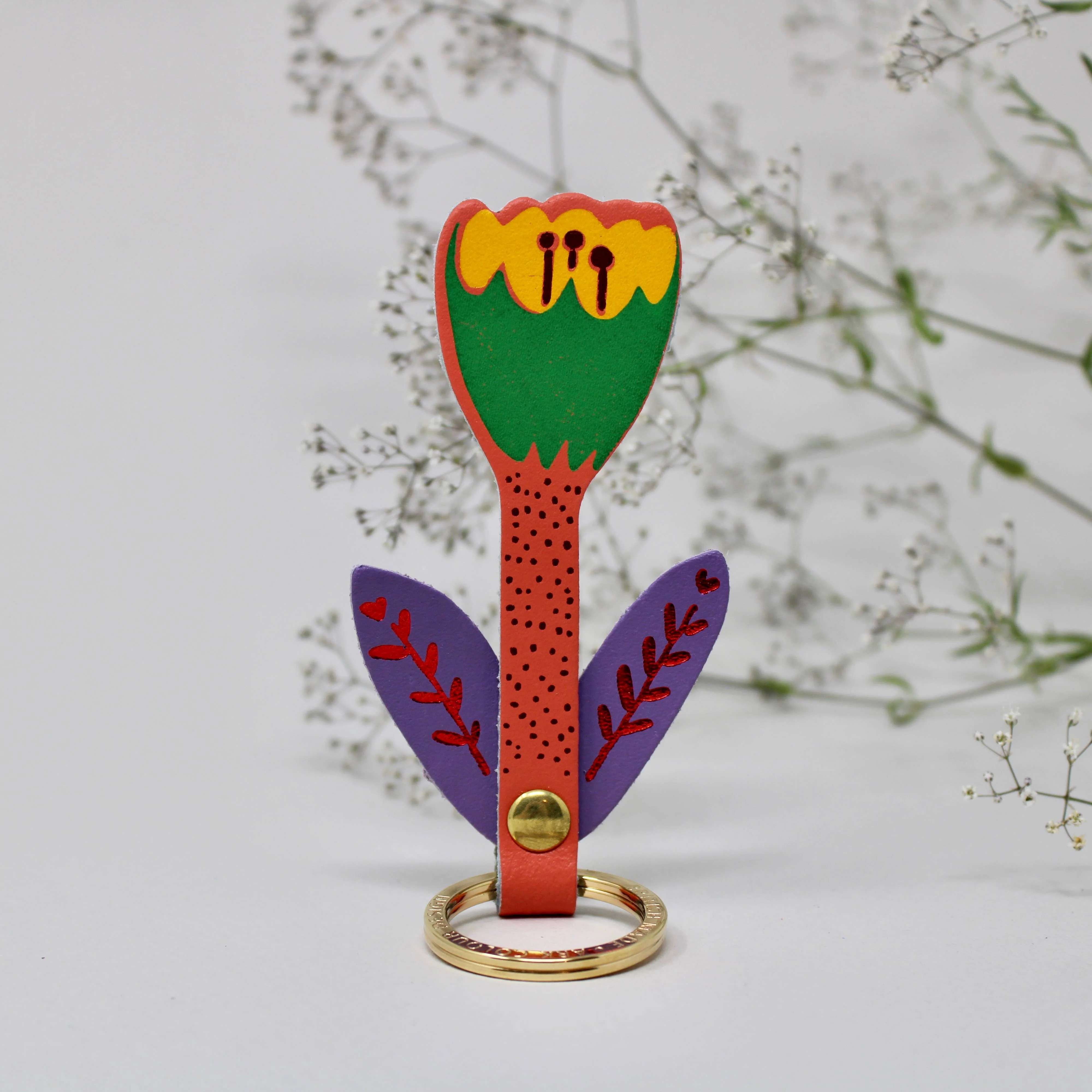 Tulip Flower Key Fob - Image 2