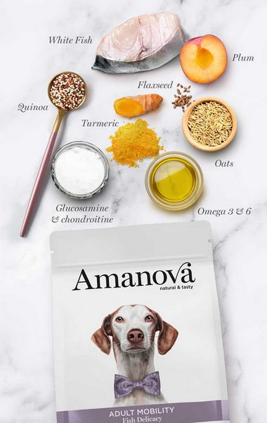 Amanova Dog Adult Mobility Fish Delicacy - biała ryba 2kg - Image 2