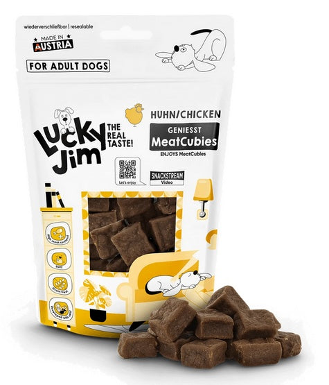 Lucky jim meatcubies – miękkie mięsne kostki z kurczakiem – 70 g