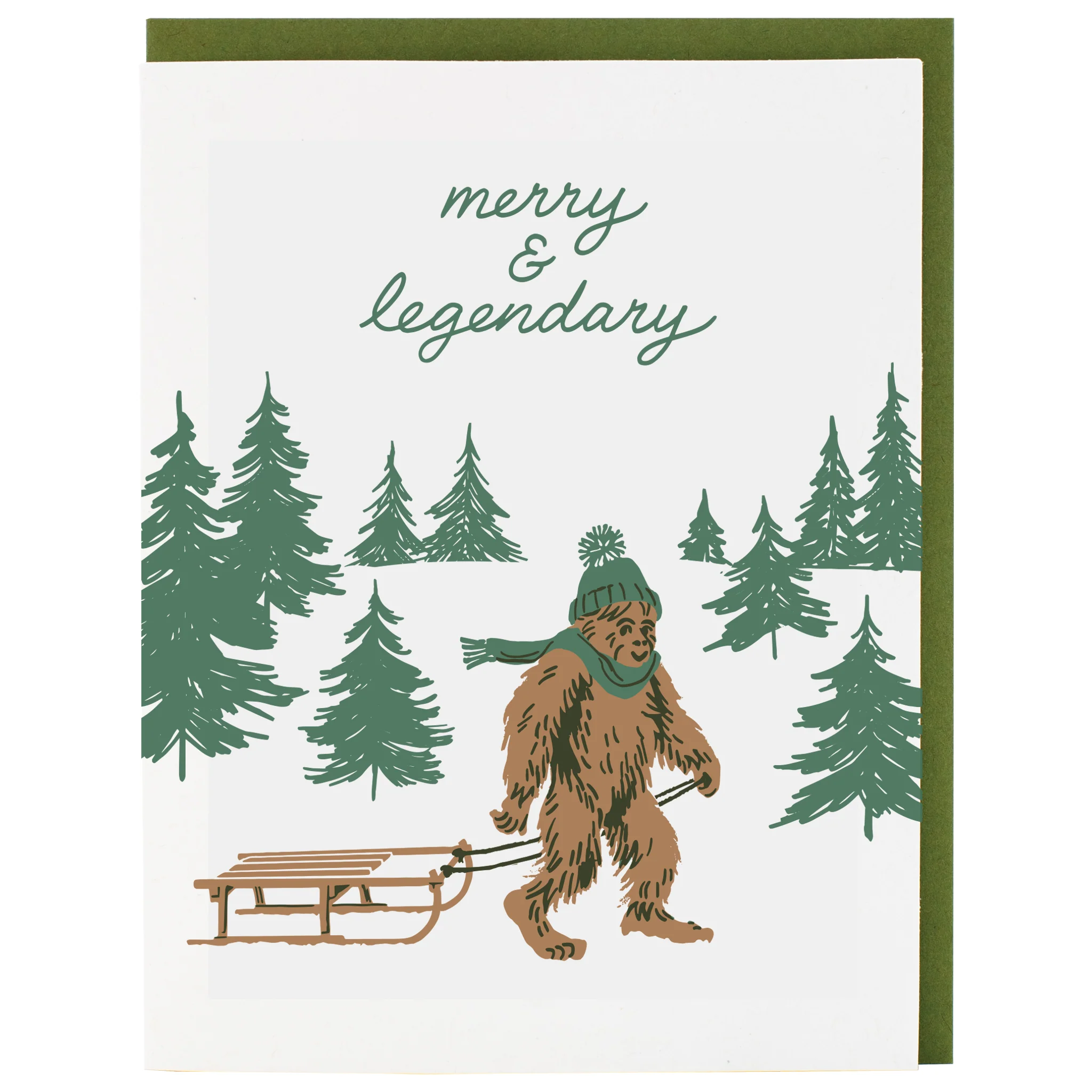 Merry Sasquatch Holiday Card - Image 2