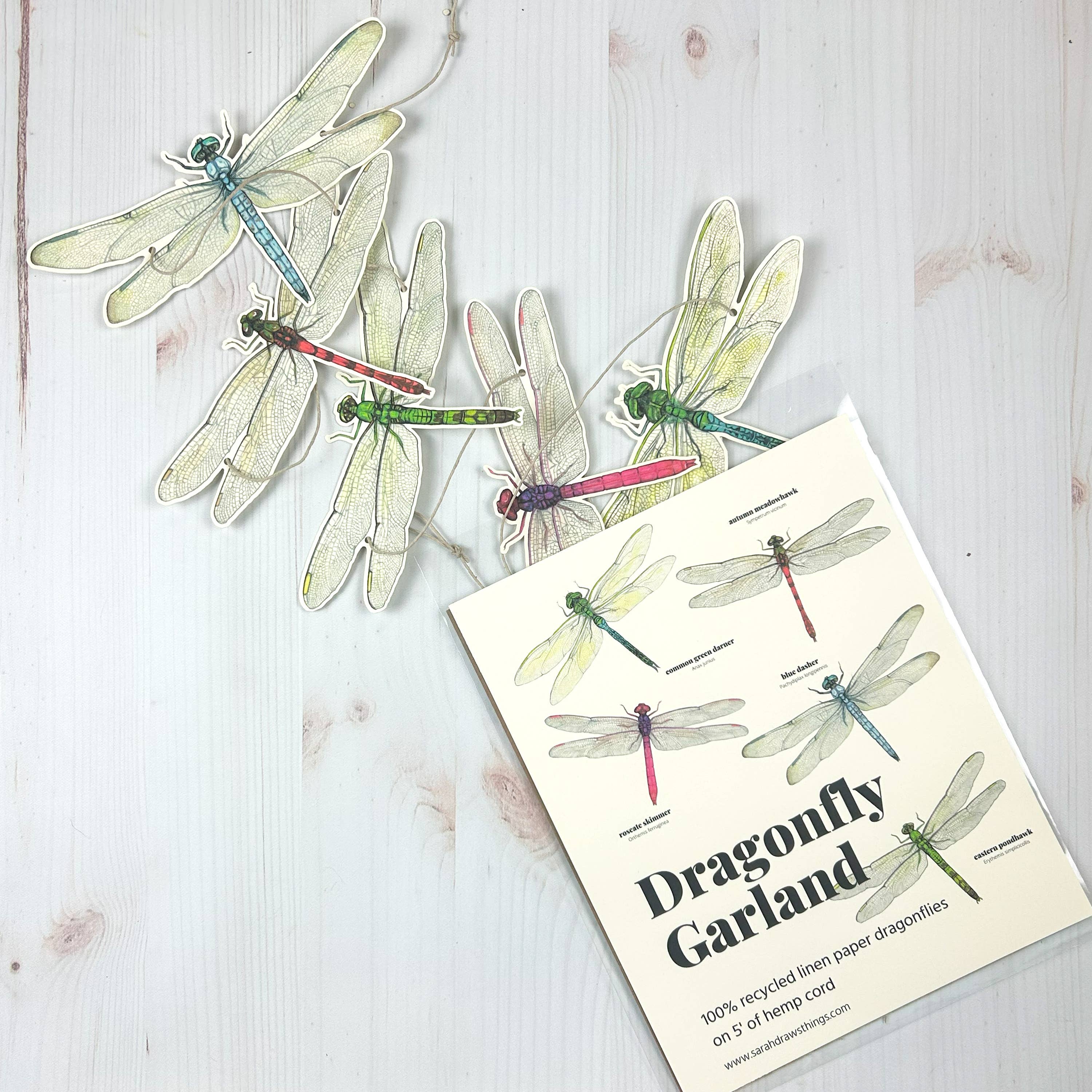 Dragonfly Illustrated Garland - Image 1