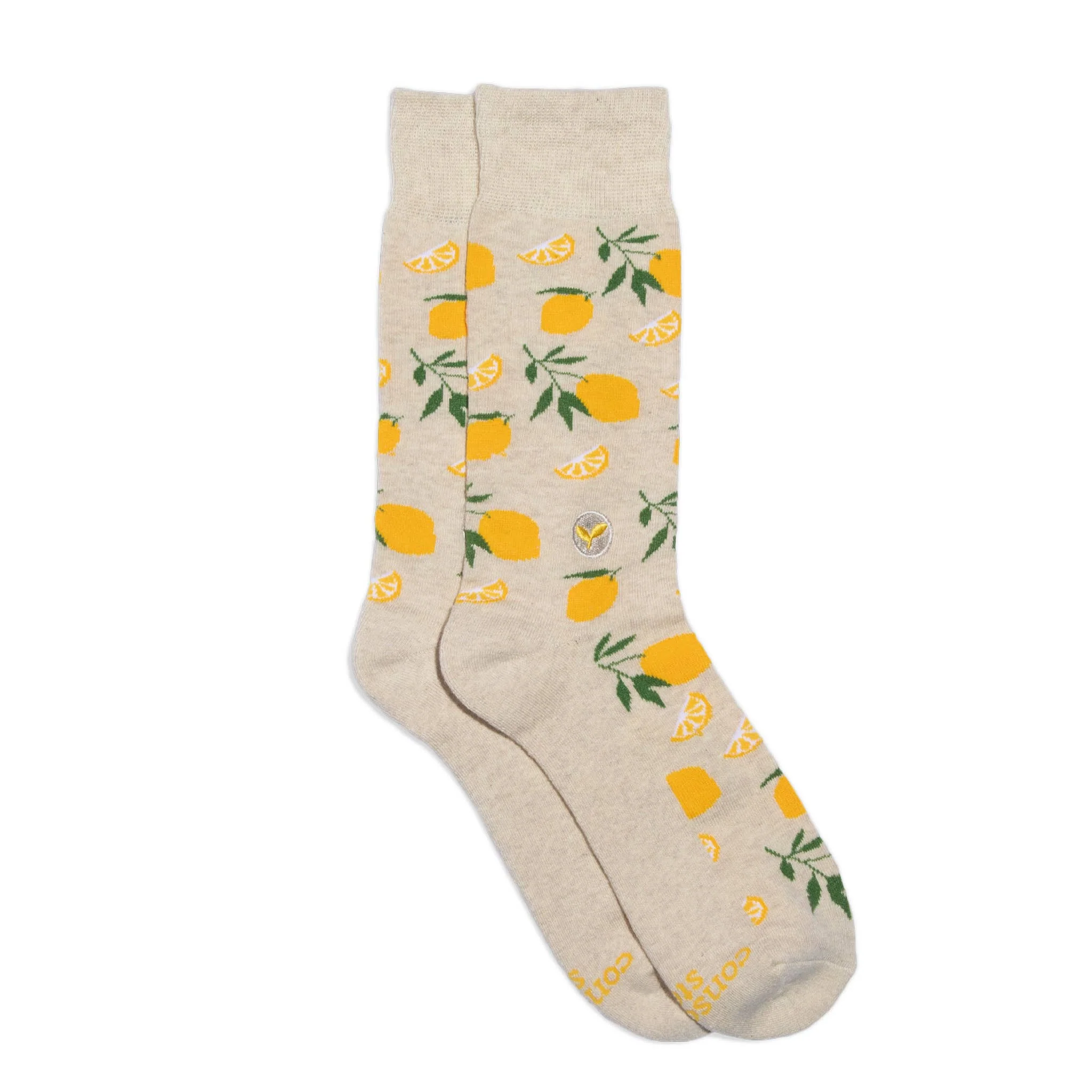 Socks that Plant Trees (Beige Lemons) - Image 1
