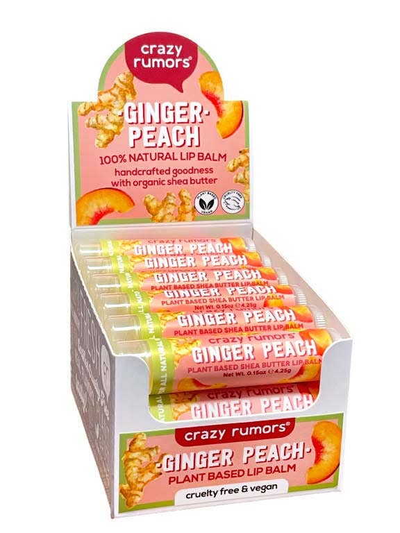 All Natural, Vegan Ginger Peach Lip Balm - Image 3