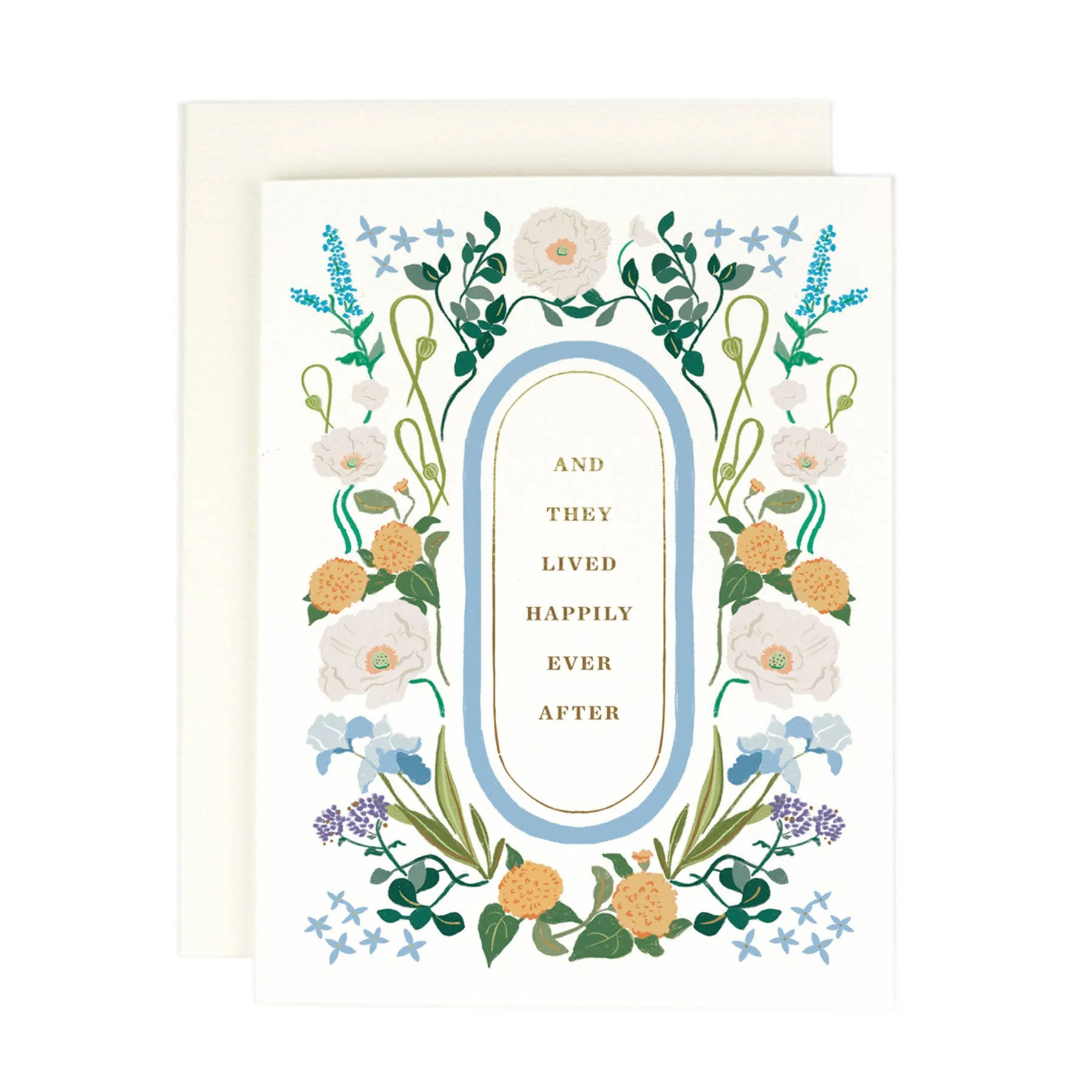 Happily Ever After Floral Greeting Card - Image 1