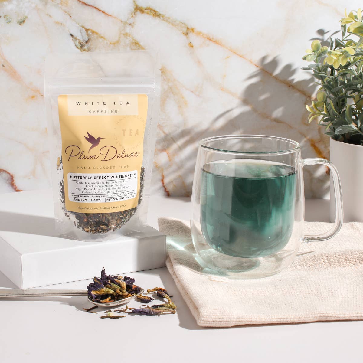 Butterfly Effect Green/White Loose Leaf Tea (Mango/Peach)