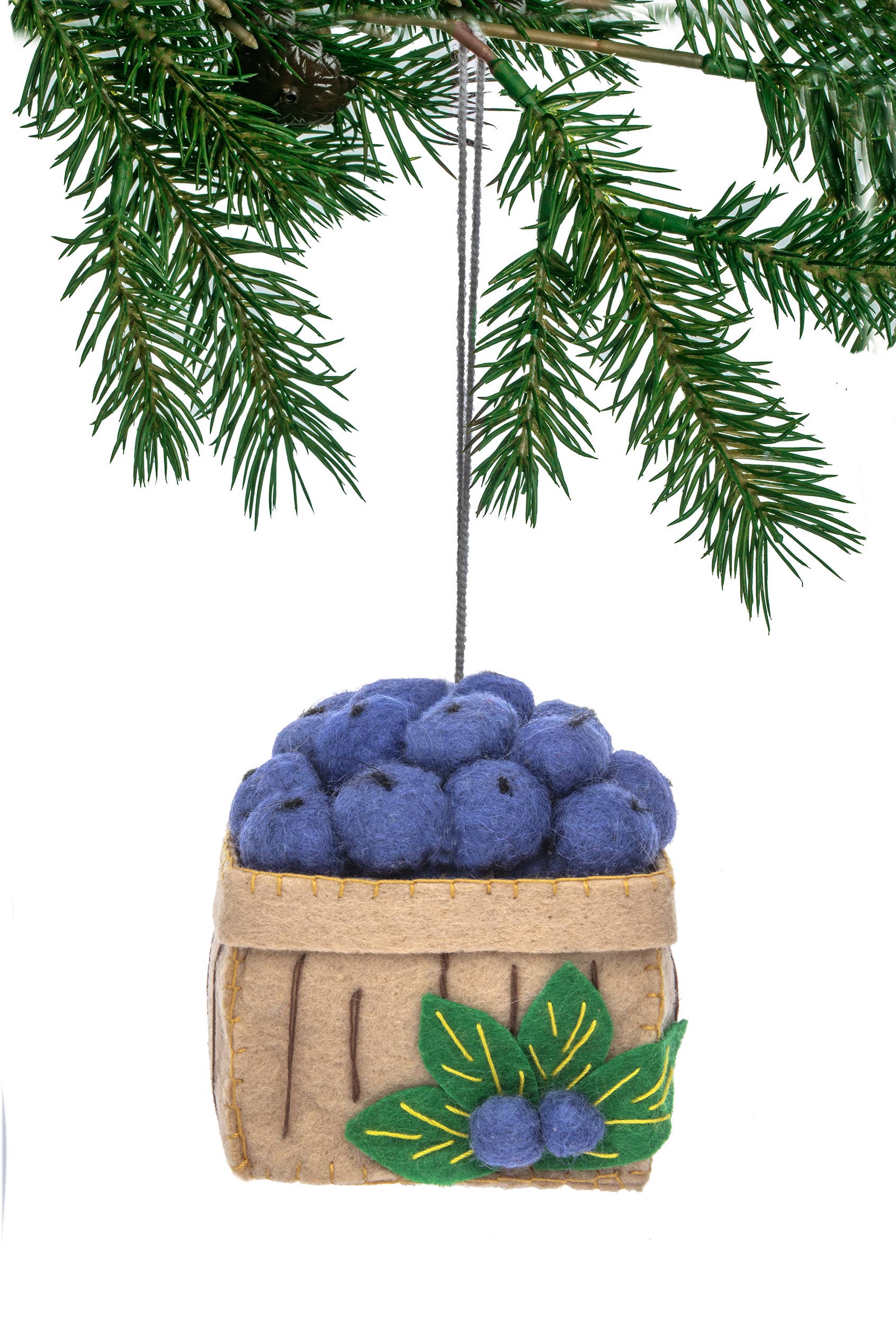 Blueberry Basket Ornament - Image 1