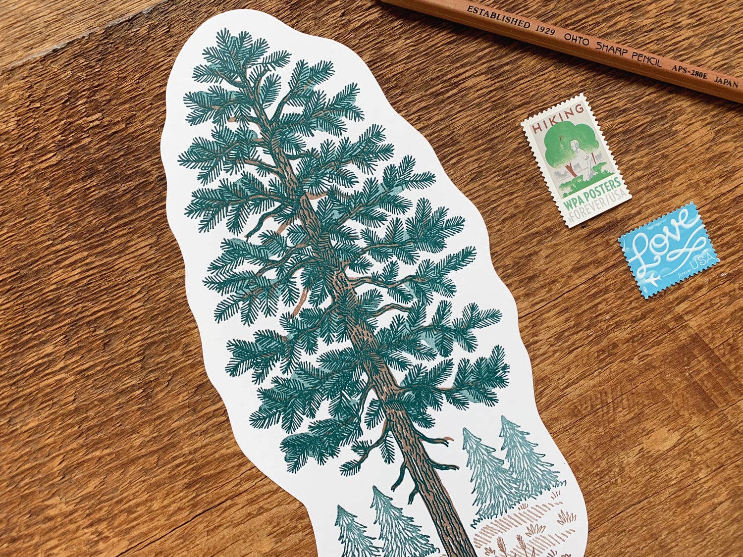 Pine Tree Postcard - Image 3
