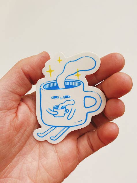 Sticker - sleepy coffee (new version) - Image 1