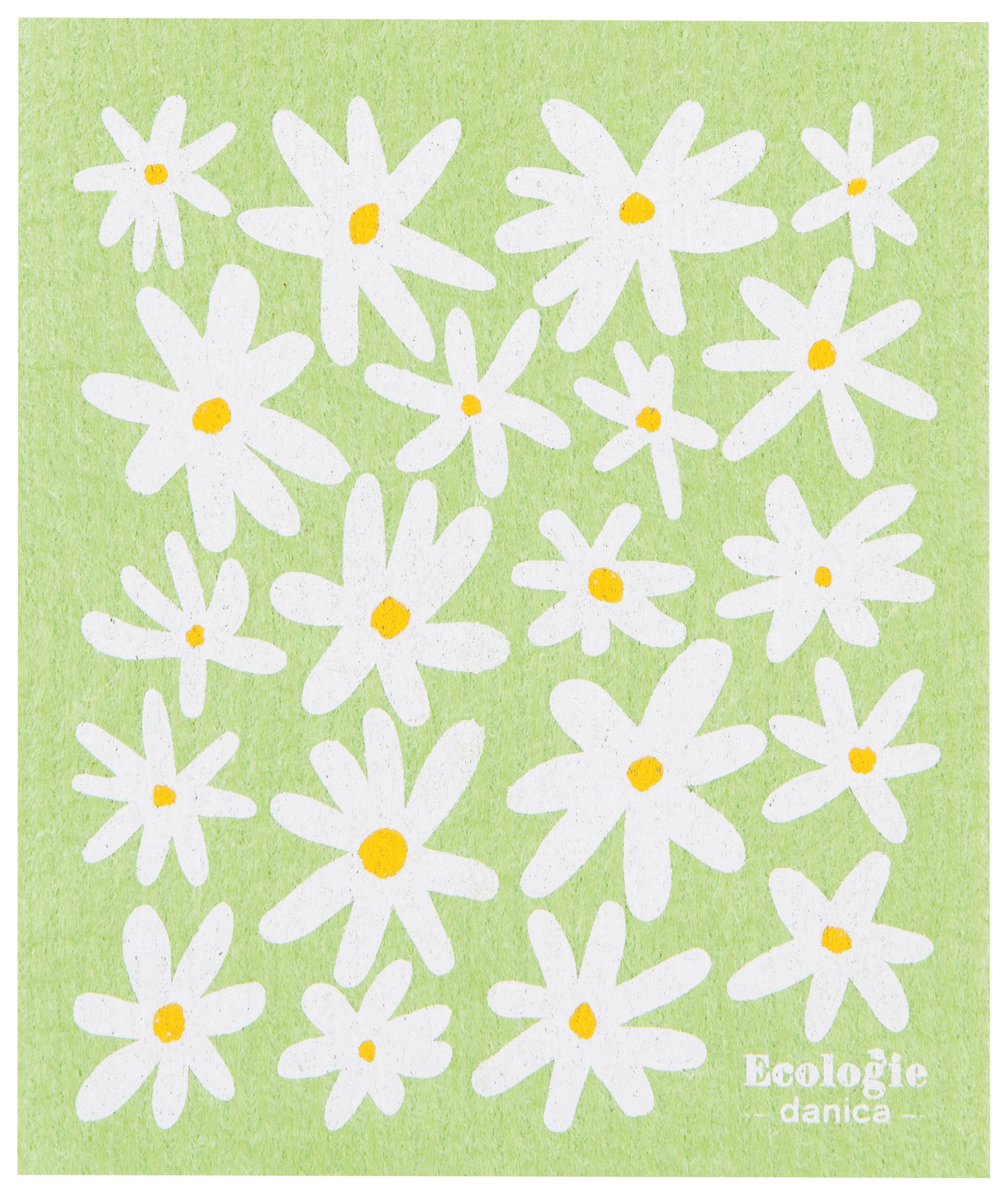 Daisies Swedish Dishcloth - Image 1