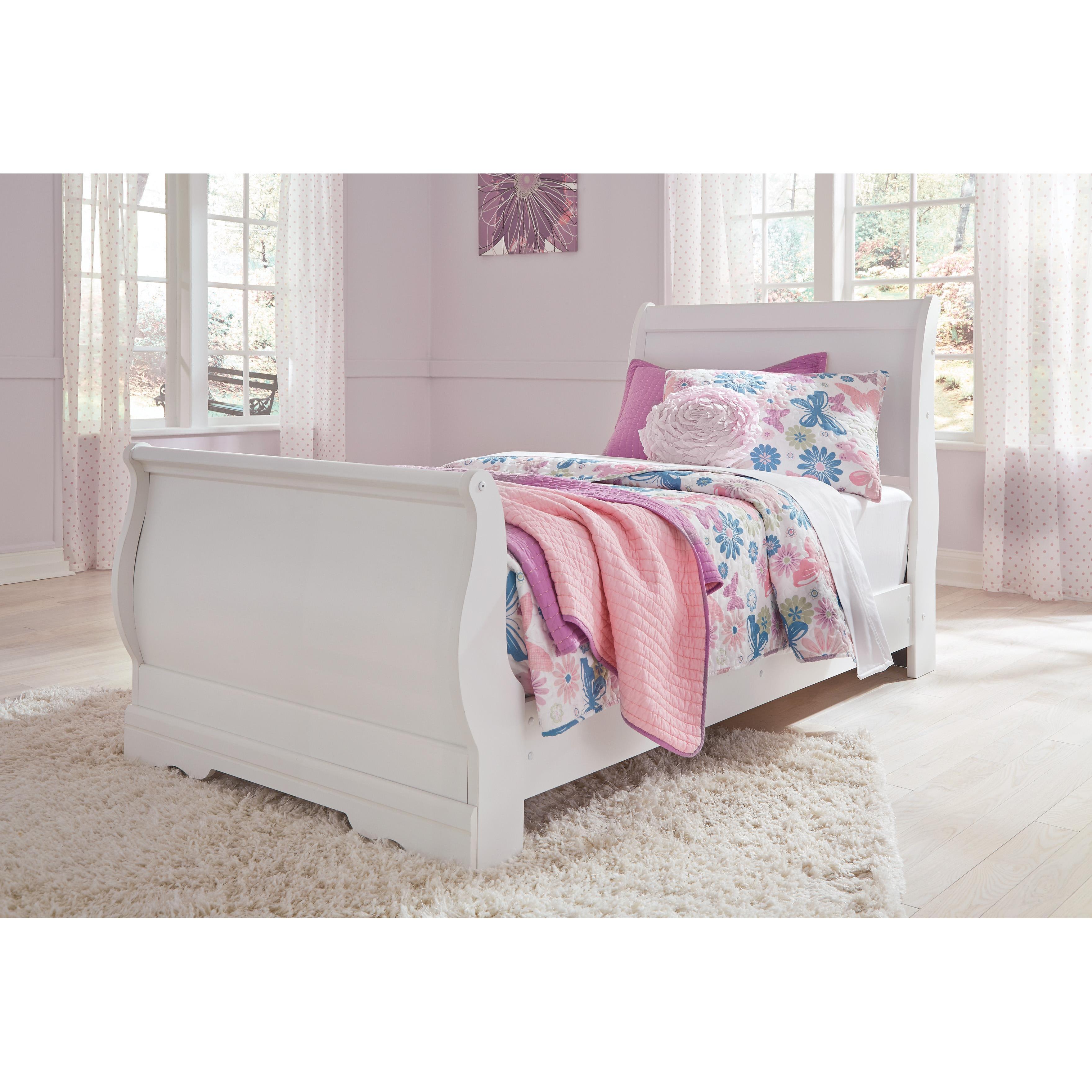 Signature Design by Ashley Anarasia B129B1 Twin Sleigh Bed - Image 1
