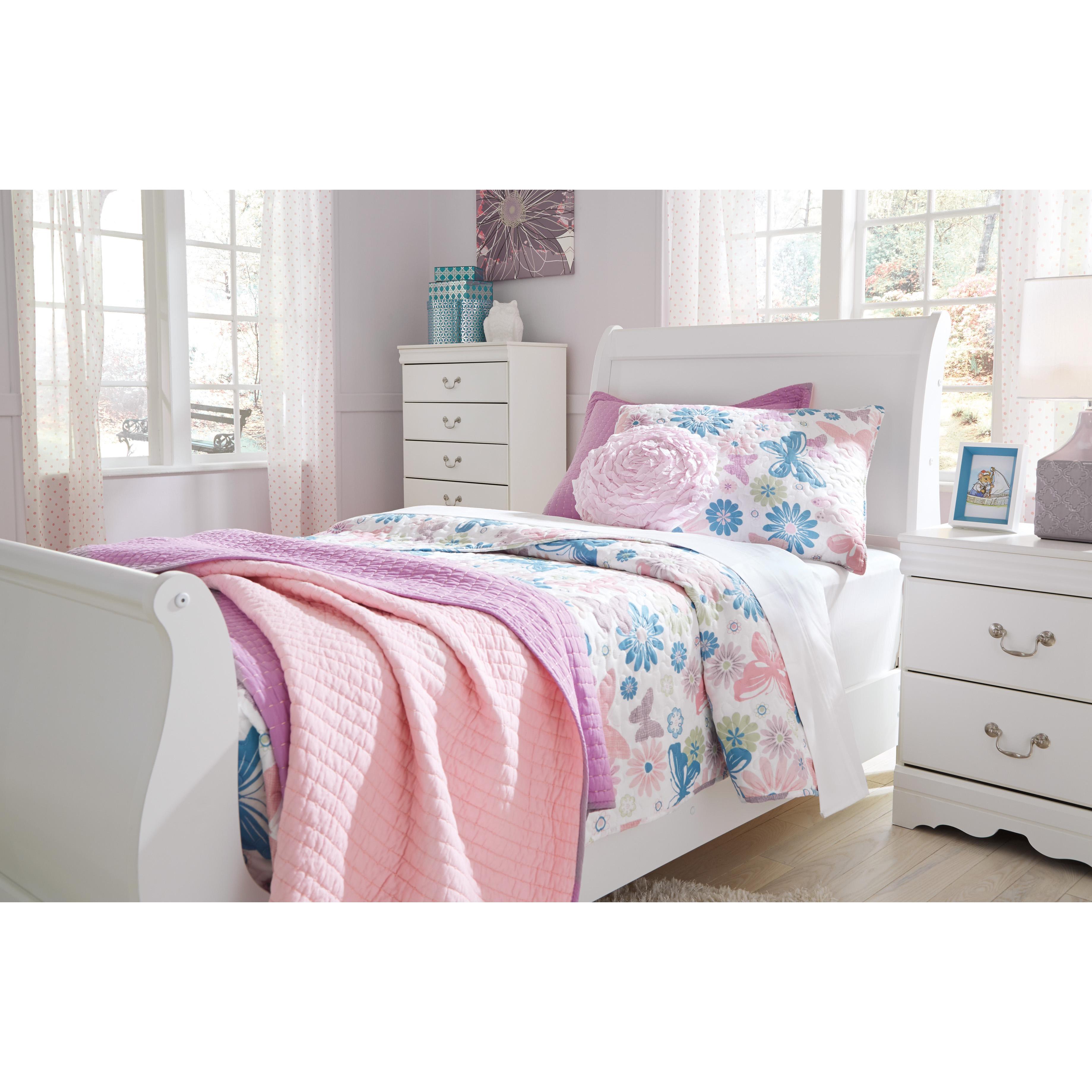 Signature Design by Ashley Anarasia B129B1 Twin Sleigh Bed - Image 2