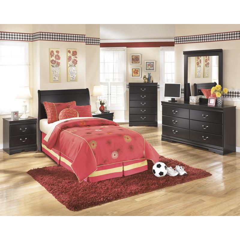Signature Design by Ashley Huey Vineyard B128 5 pc Twin Sleigh Bedroom Set - Image 1