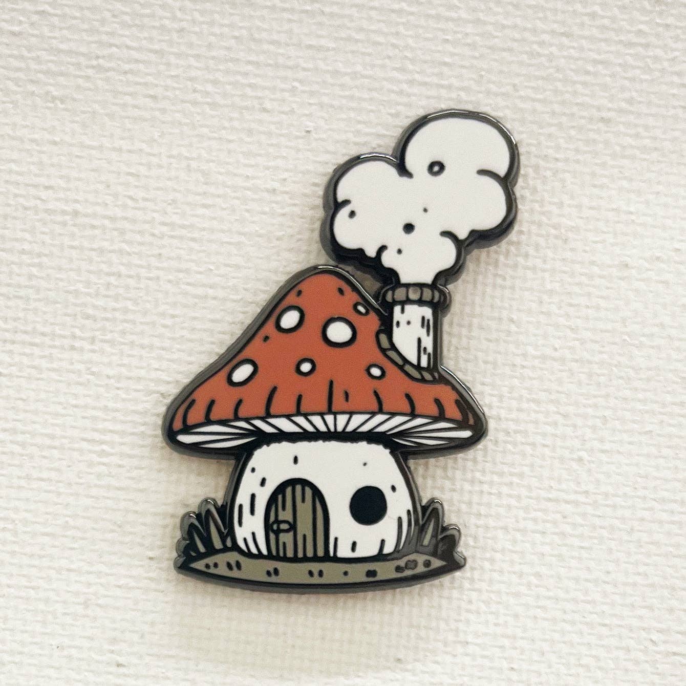 Mushroom House Pin - Image 1