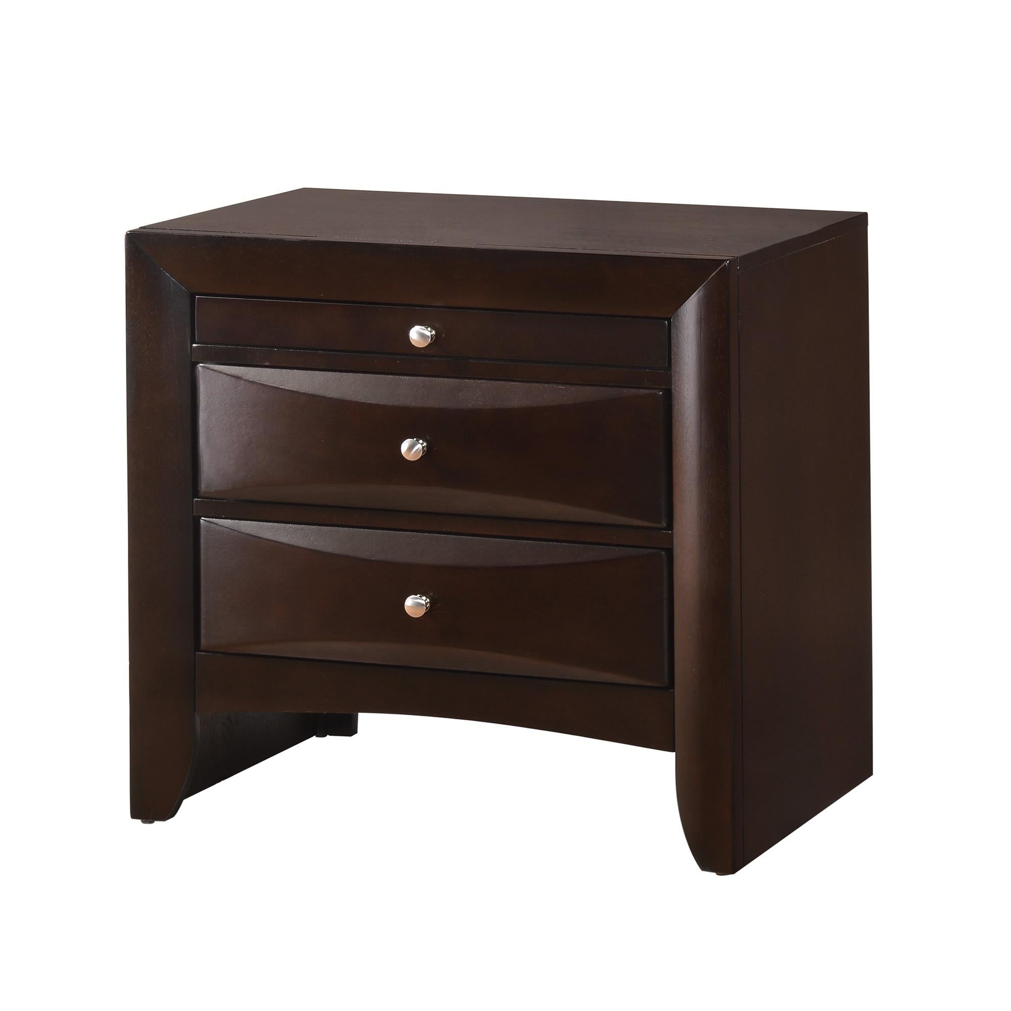 Crown Mark Emily 3-Drawer Nightstand B4260-2 - Image 1