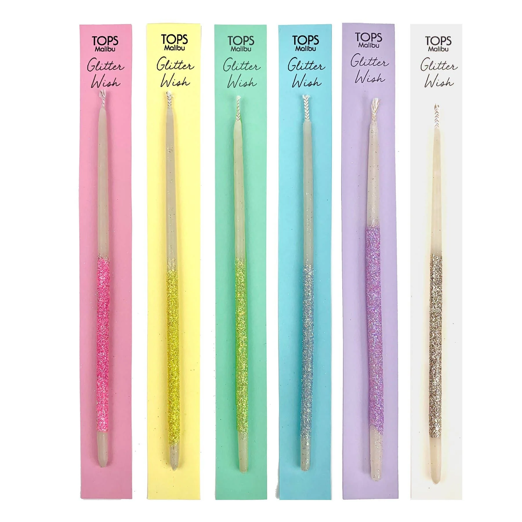 6″ Glitter Wish Beeswax Candle – Single