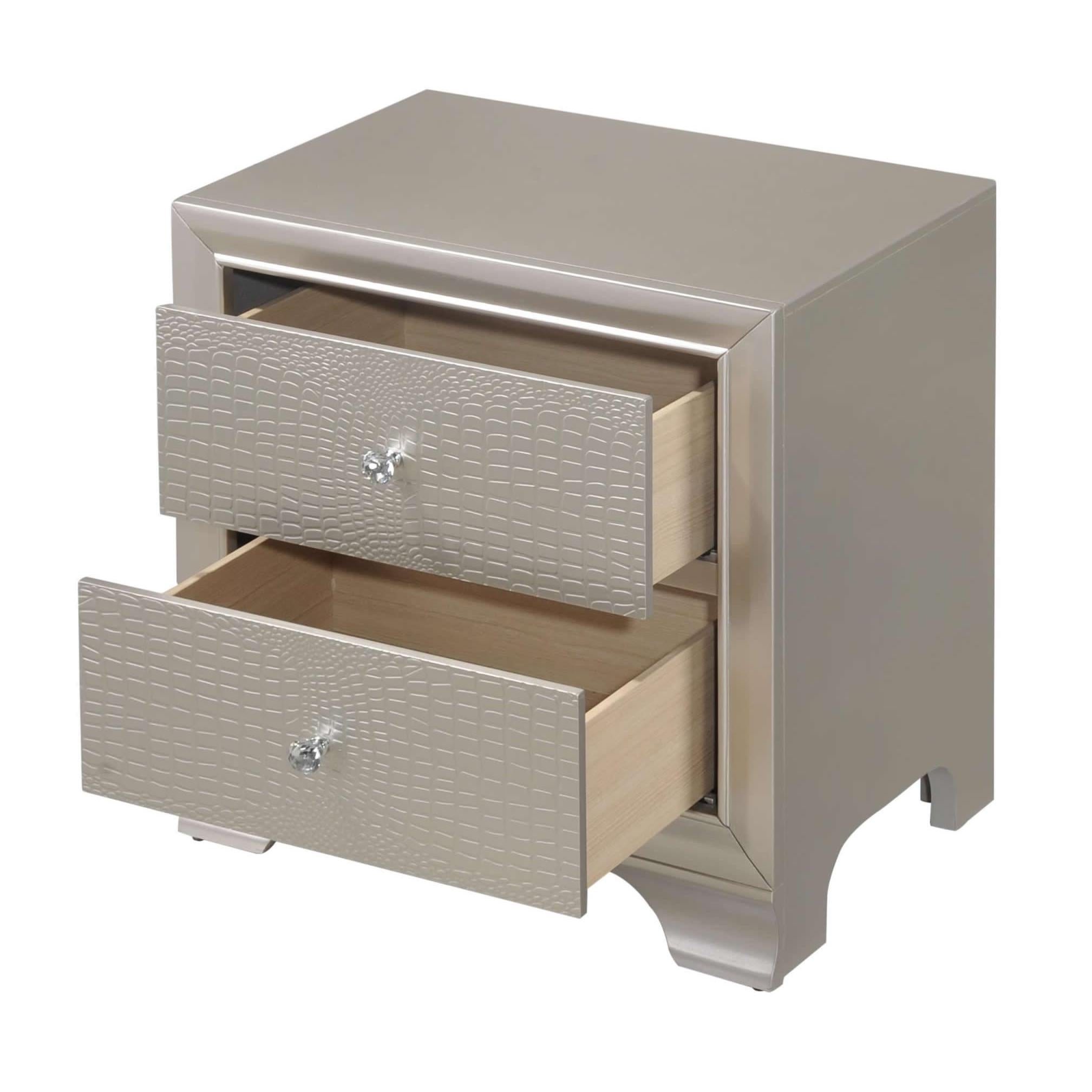 Crown Mark Lyssa 2-Drawer Nightstand B4300-2 - Image 3
