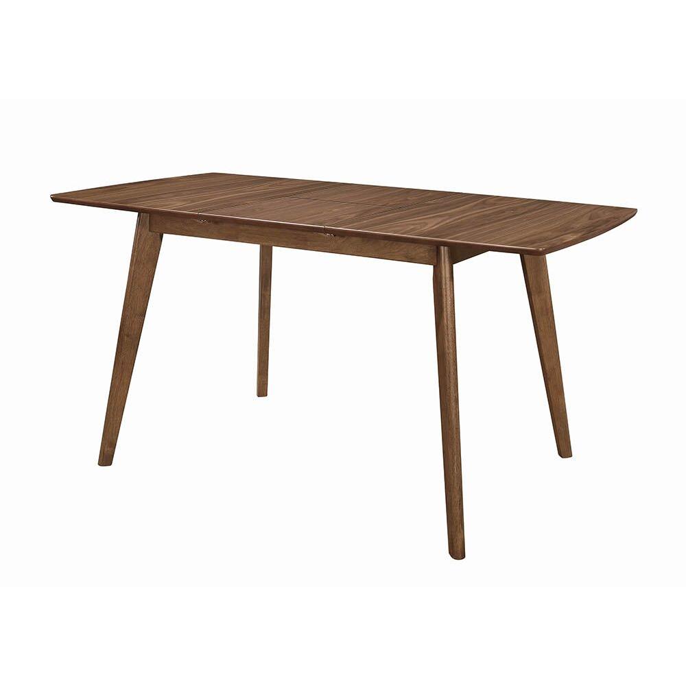 Coaster Furniture Alfredo 108080 63-inch Extension Leaf Dining Table - Natural Walnut - Image 1
