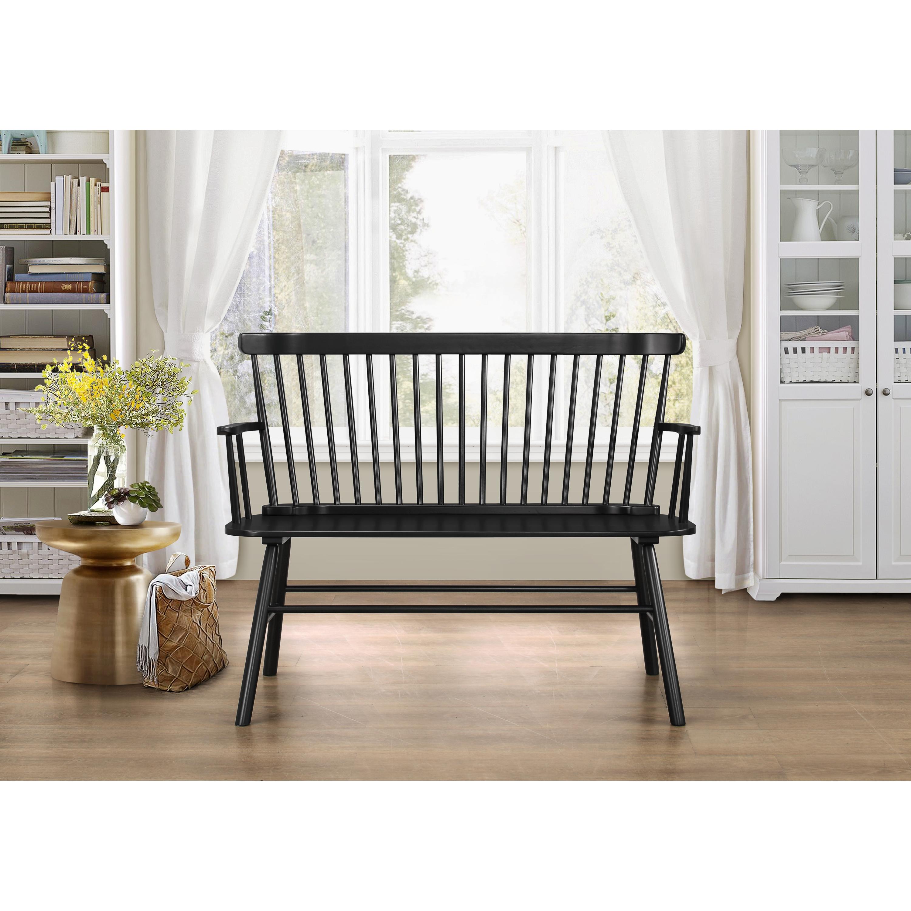 Crown Mark Home Decor Benches 4185-BENCH-BK