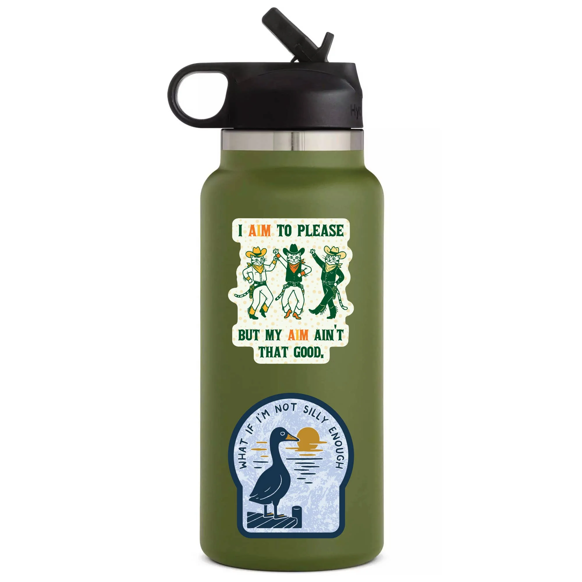 Silly Goose Funny Ironic High Quality Vinyl Sticker - Image 3