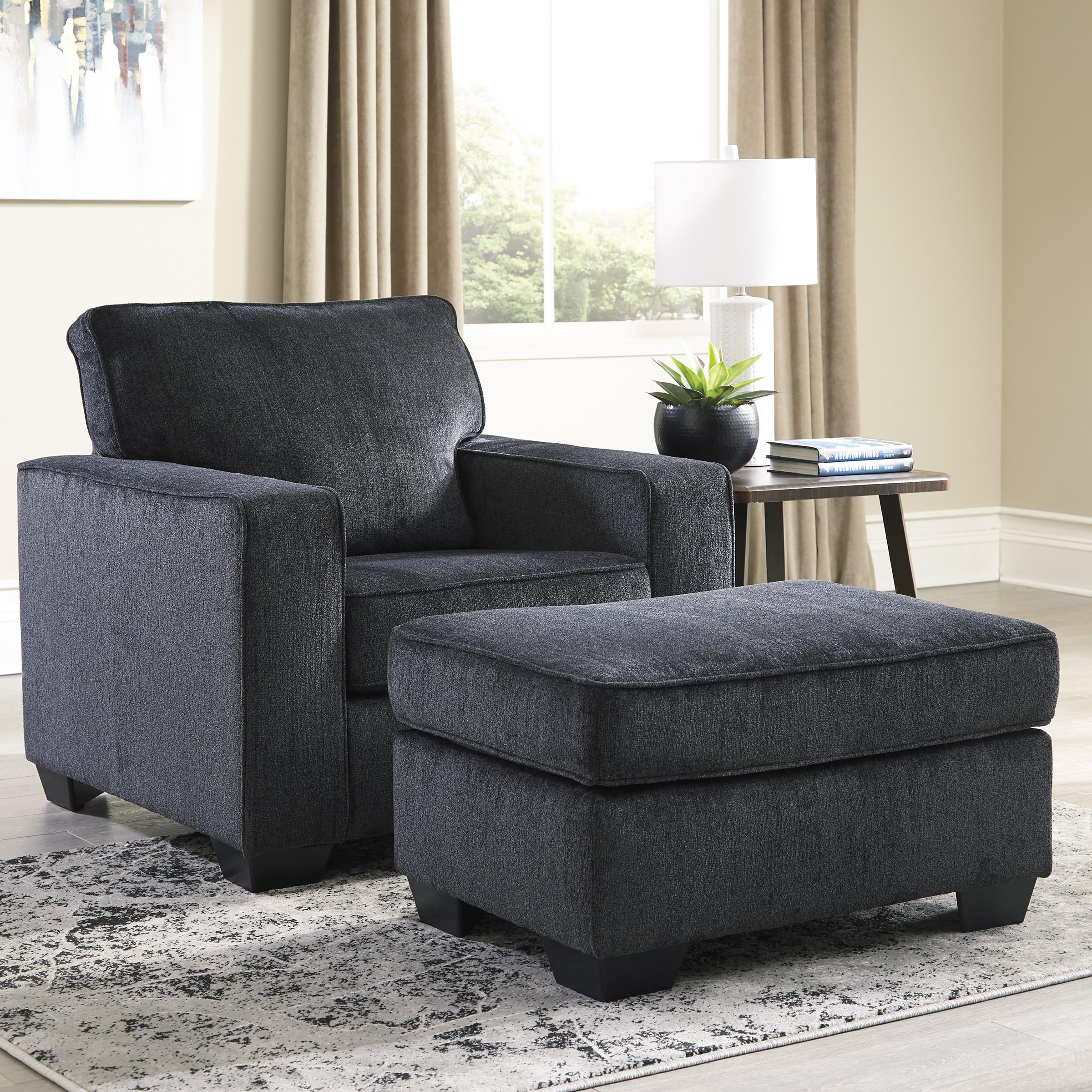 Signature Design by Ashley Altari Fabric Ottoman 8721314 - Image 3