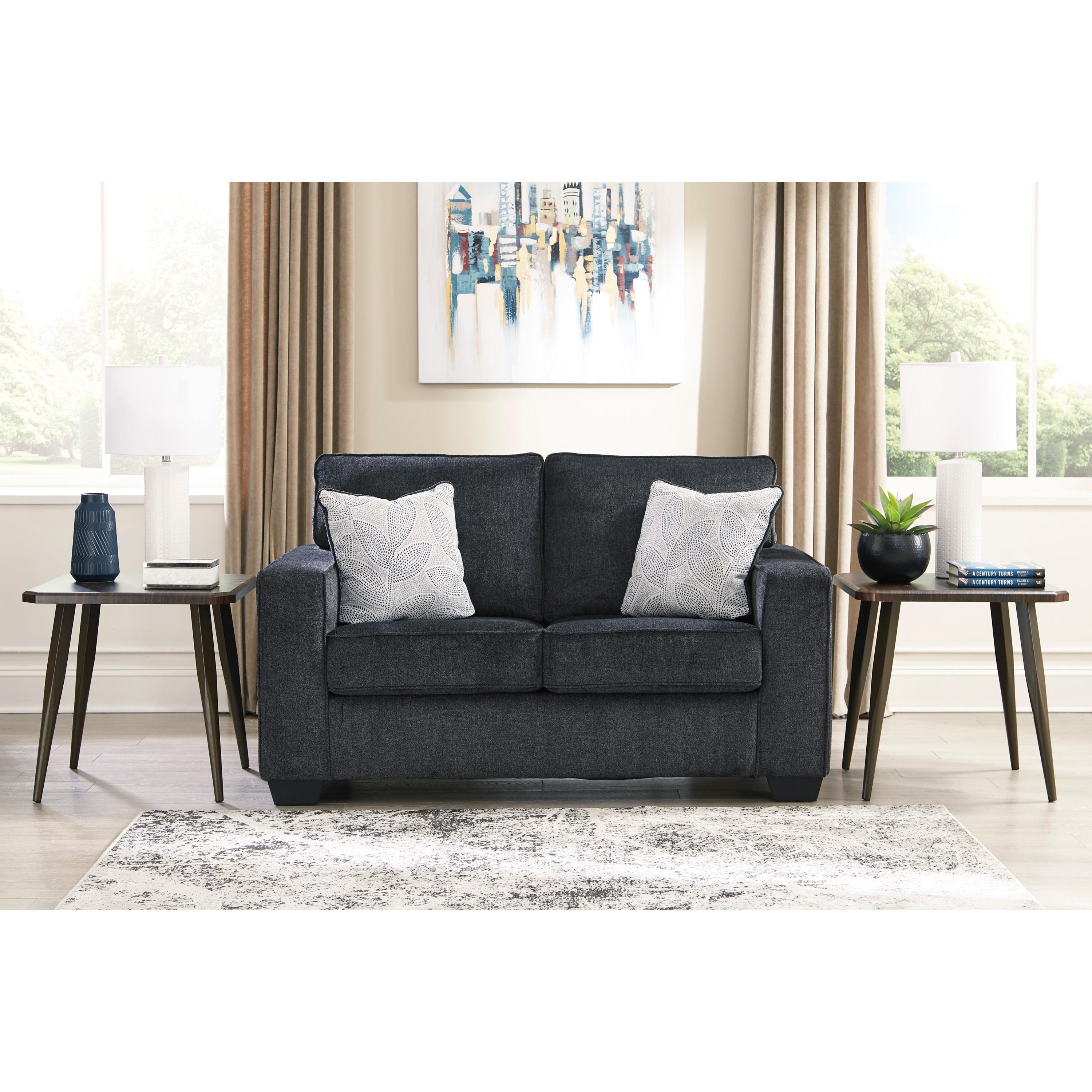 Signature Design by Ashley Altari Stationary Fabric Loveseat 8721335 - Image 2