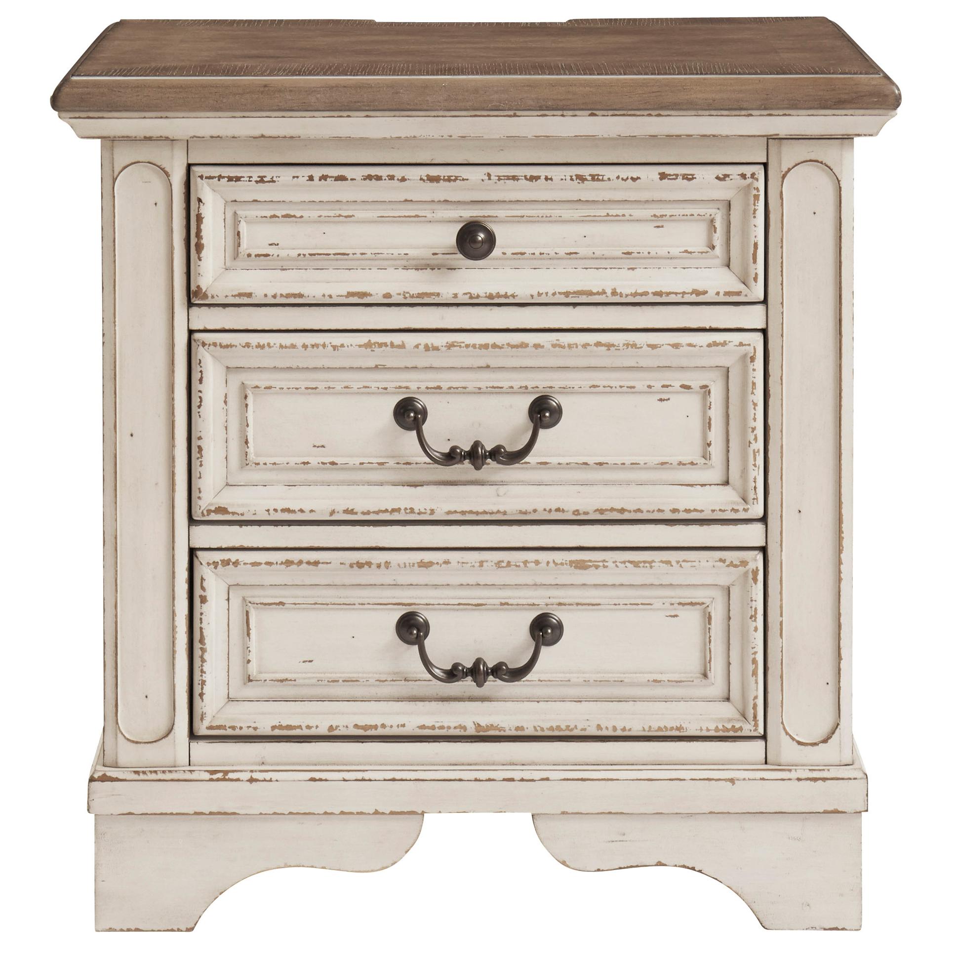Signature Design by Ashley Realyn 3-Drawer Nightstand B743-93 - Image 1