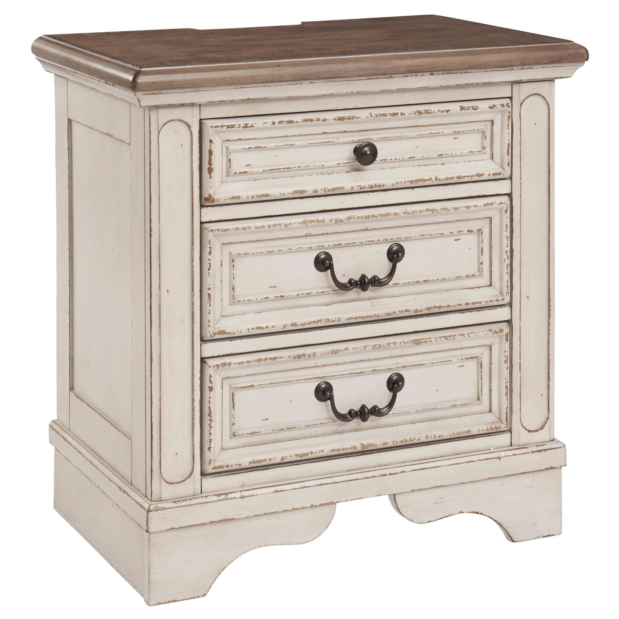Signature Design by Ashley Realyn 3-Drawer Nightstand B743-93 - Image 2