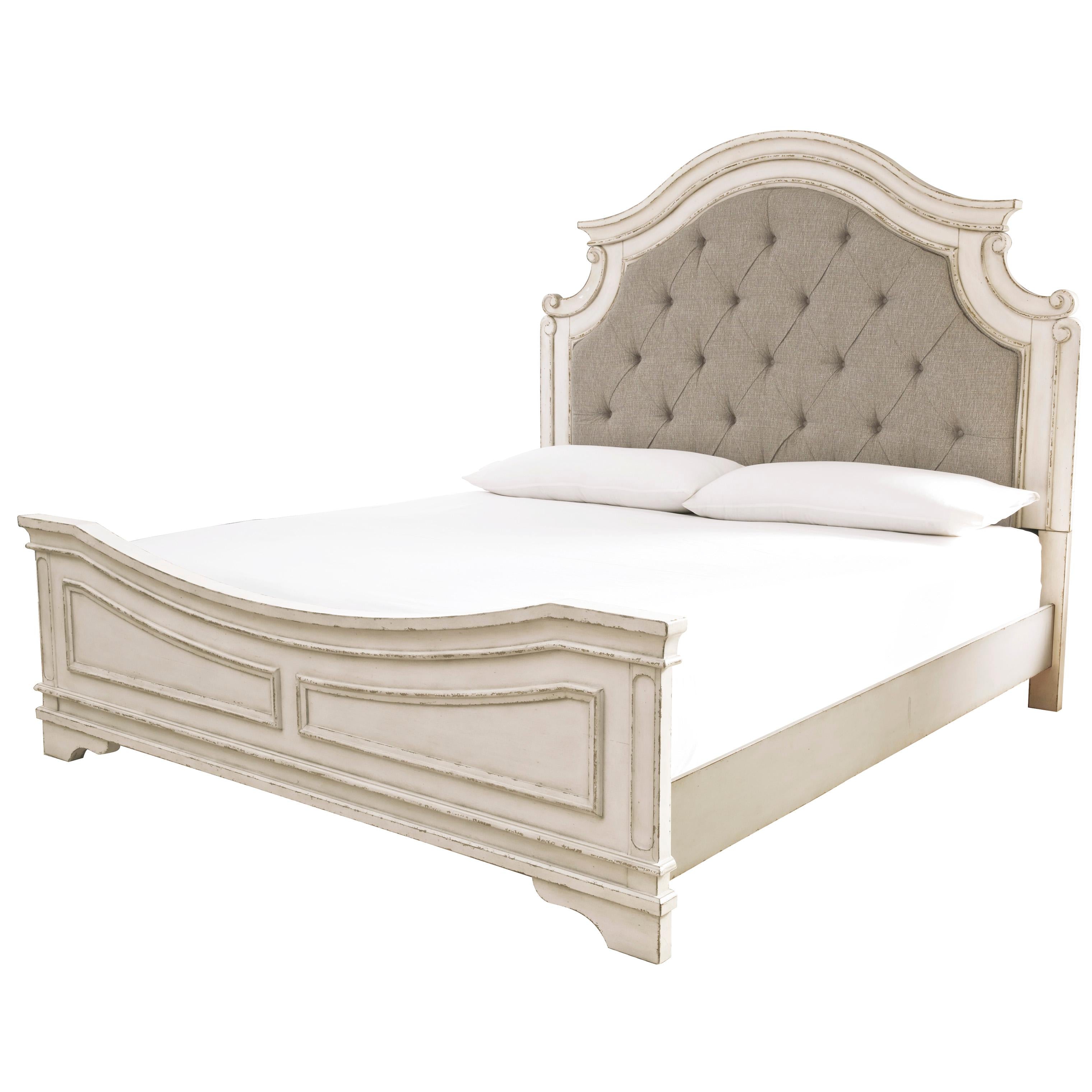 Signature Design by Ashley Realyn California King Upholstered Panel Bed B743-58/B743-56/B743-94 - Image 1