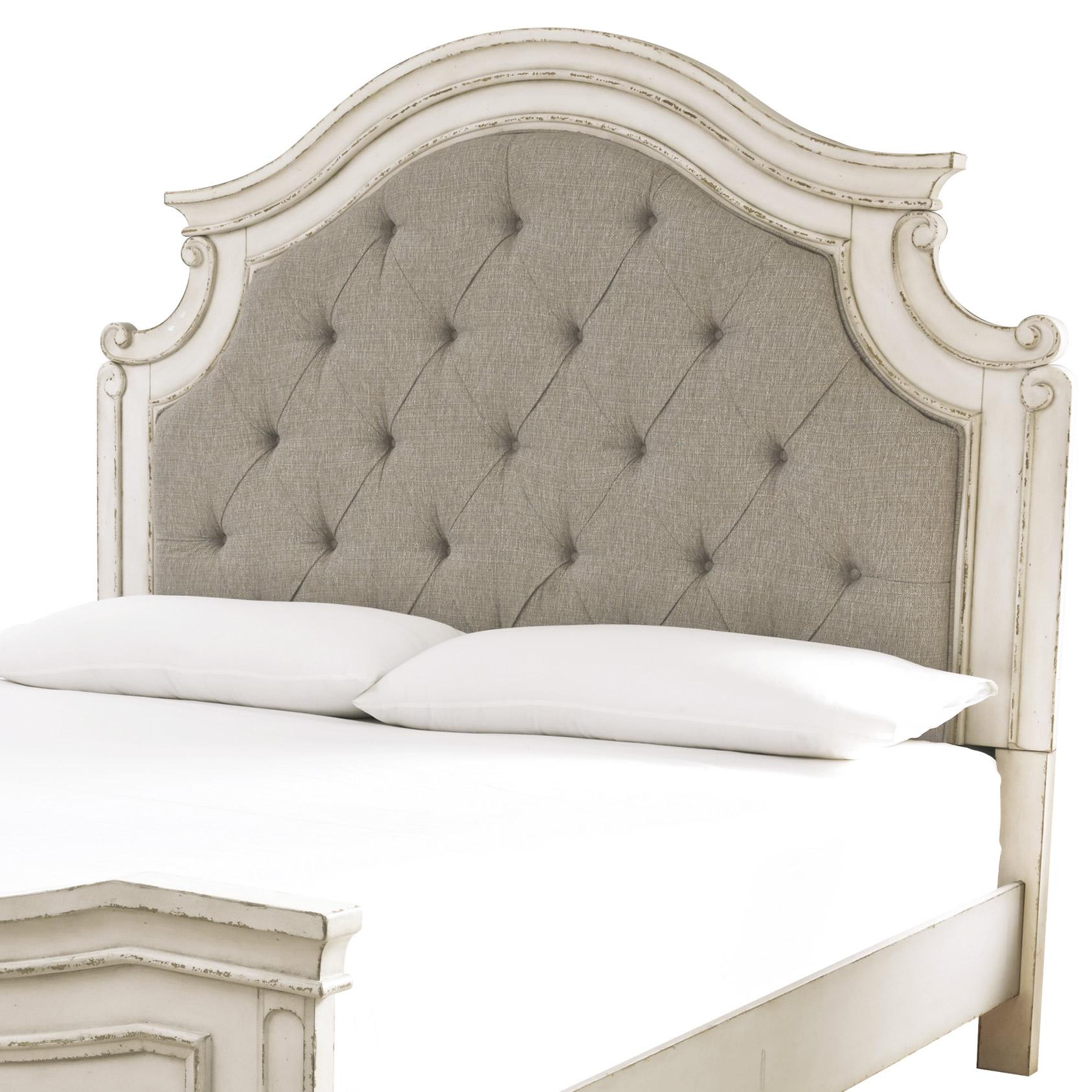 Signature Design by Ashley Realyn B743-57 Queen Upholstered Panel Headboard - Image 1