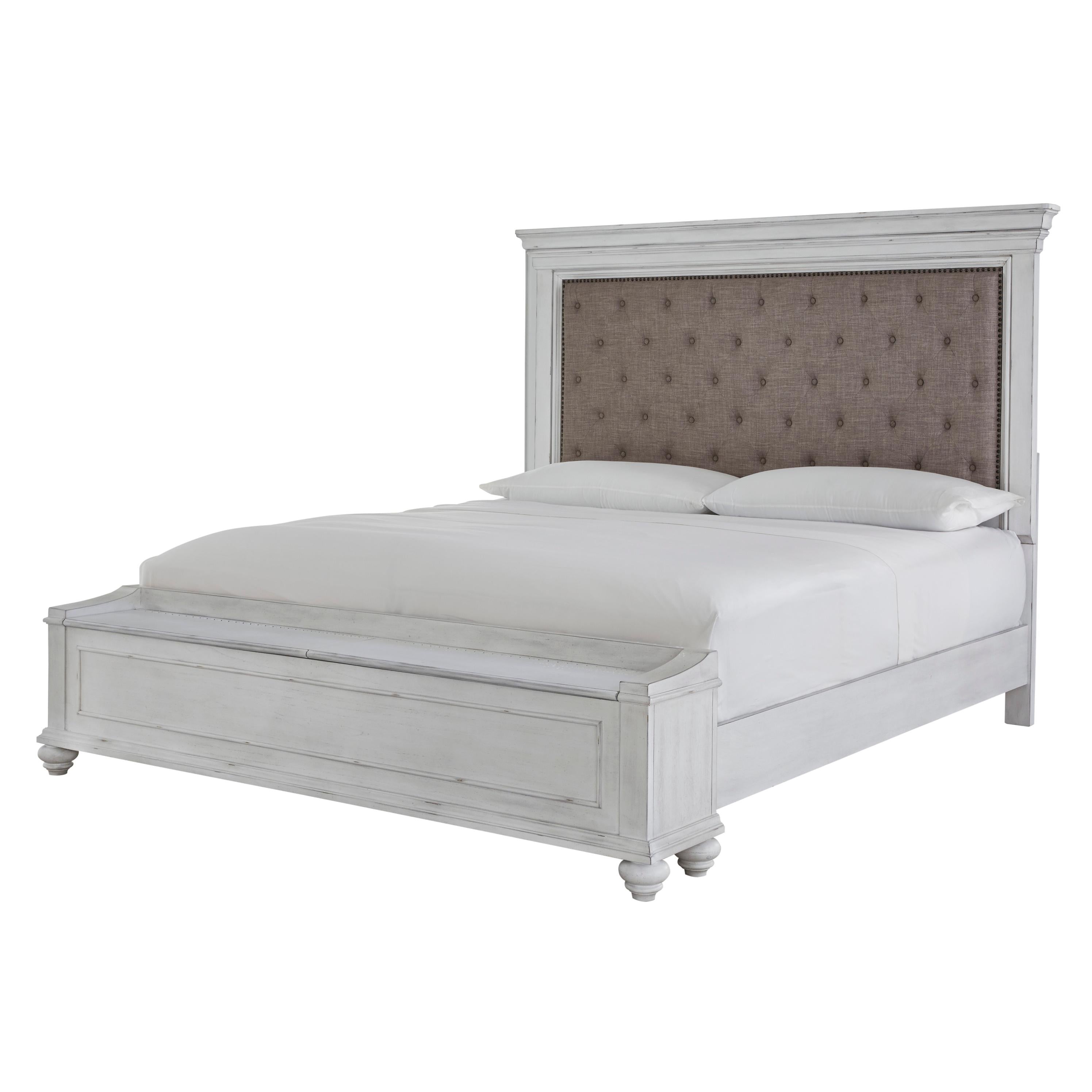Benchcraft Kanwyn Queen Upholstered Panel Bed with Storage B777-157/B777-54S/B777-96 - Image 1