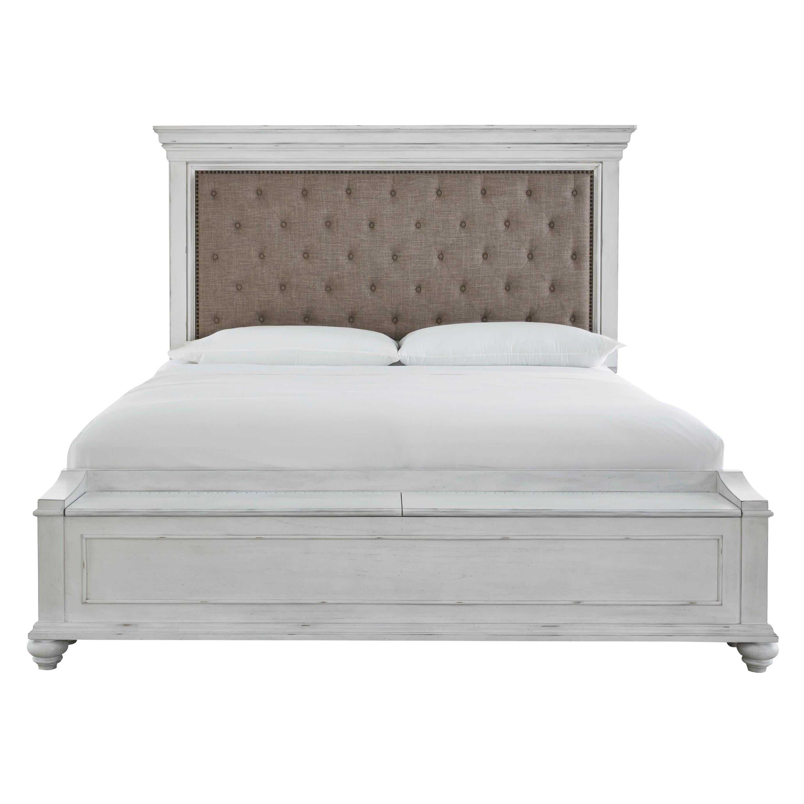 Benchcraft Kanwyn California King Upholstered Panel Bed with Storage B777-158/B777-56S/B777-94 - Image 2
