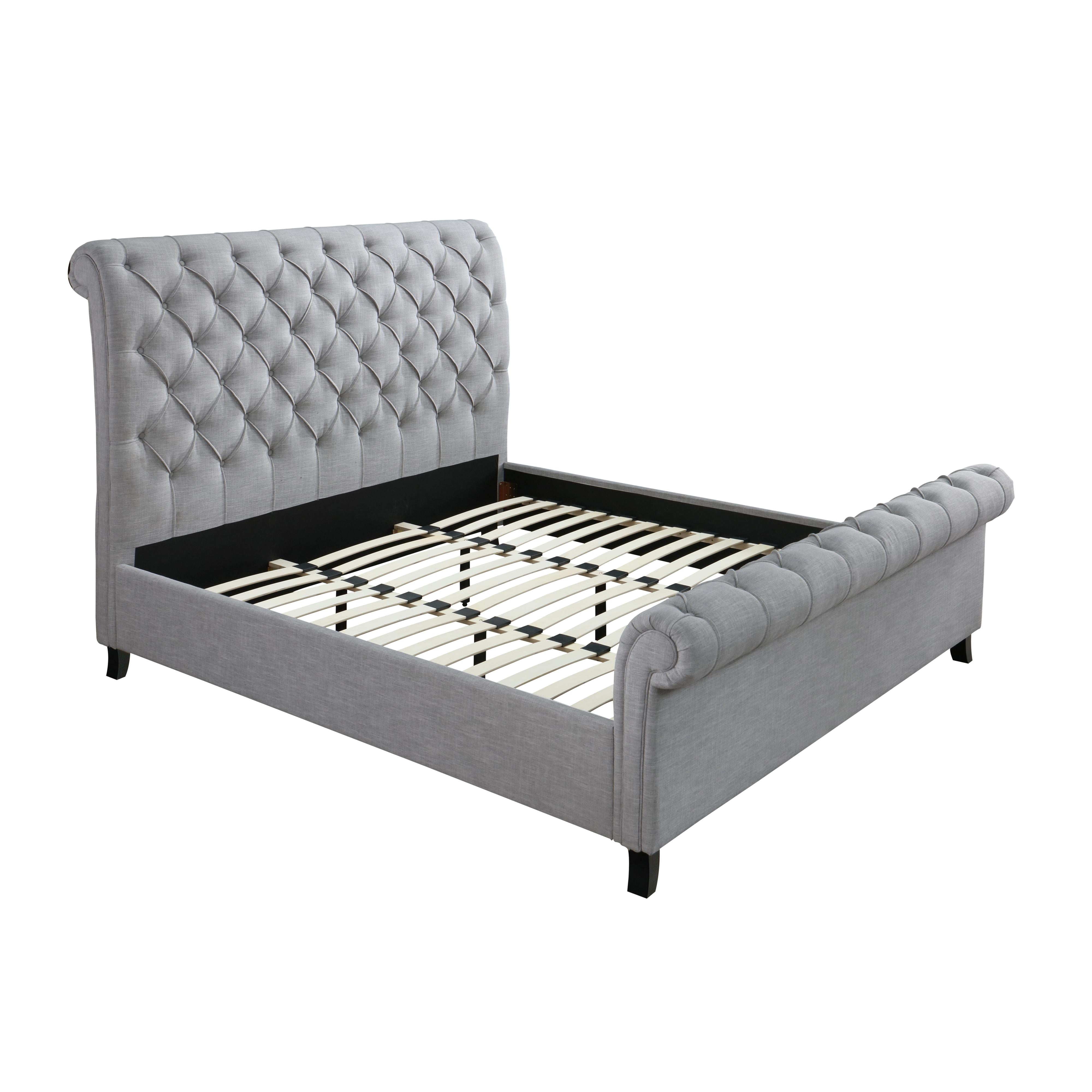 Crown Mark Kate King Upholstered Sleigh Bed 5103-K-HB/5103-K-FB/5103-KQ-RAIL - Image 2