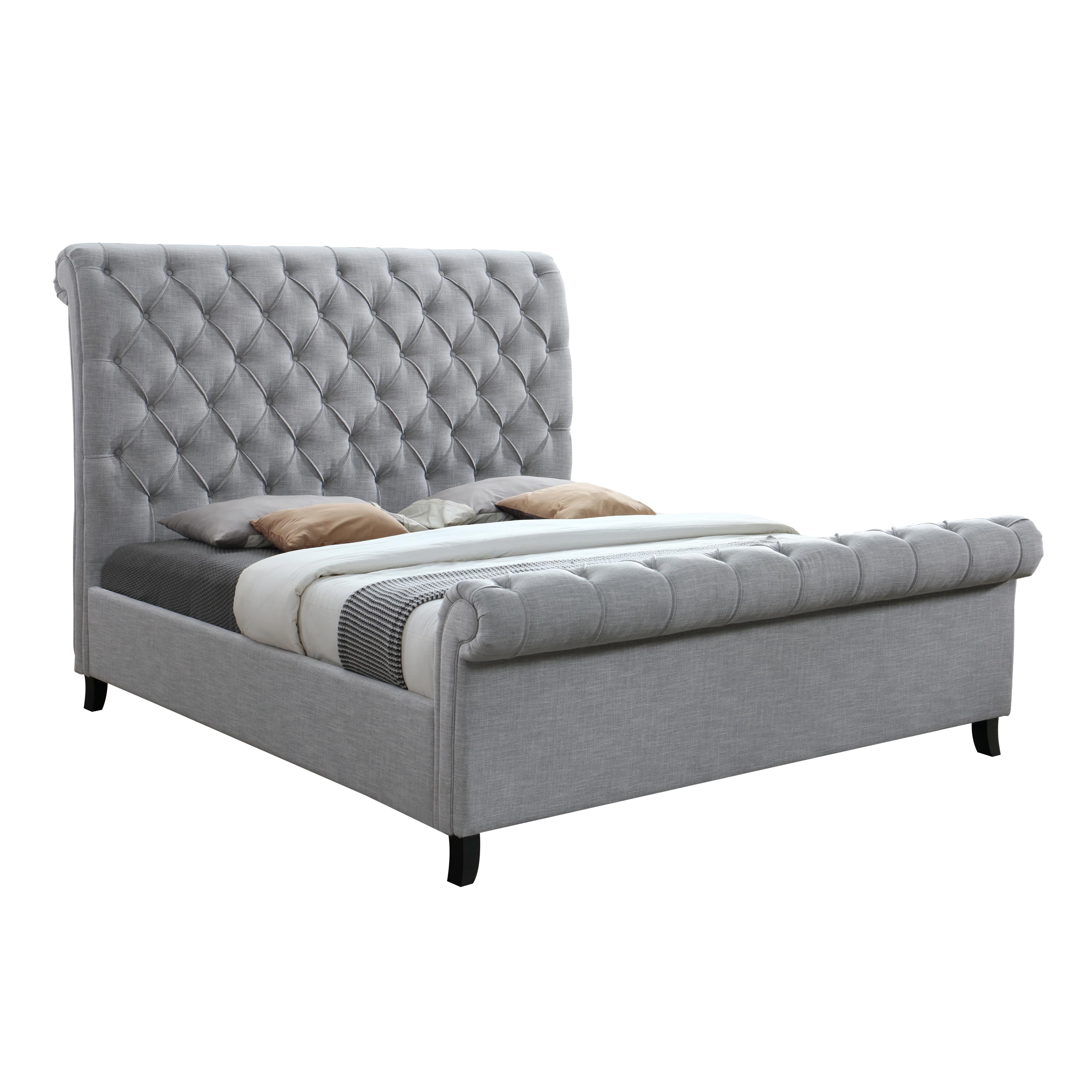 Crown Mark Kate King Upholstered Sleigh Bed 5103-K-HB/5103-K-FB/5103-KQ-RAIL - Image 3