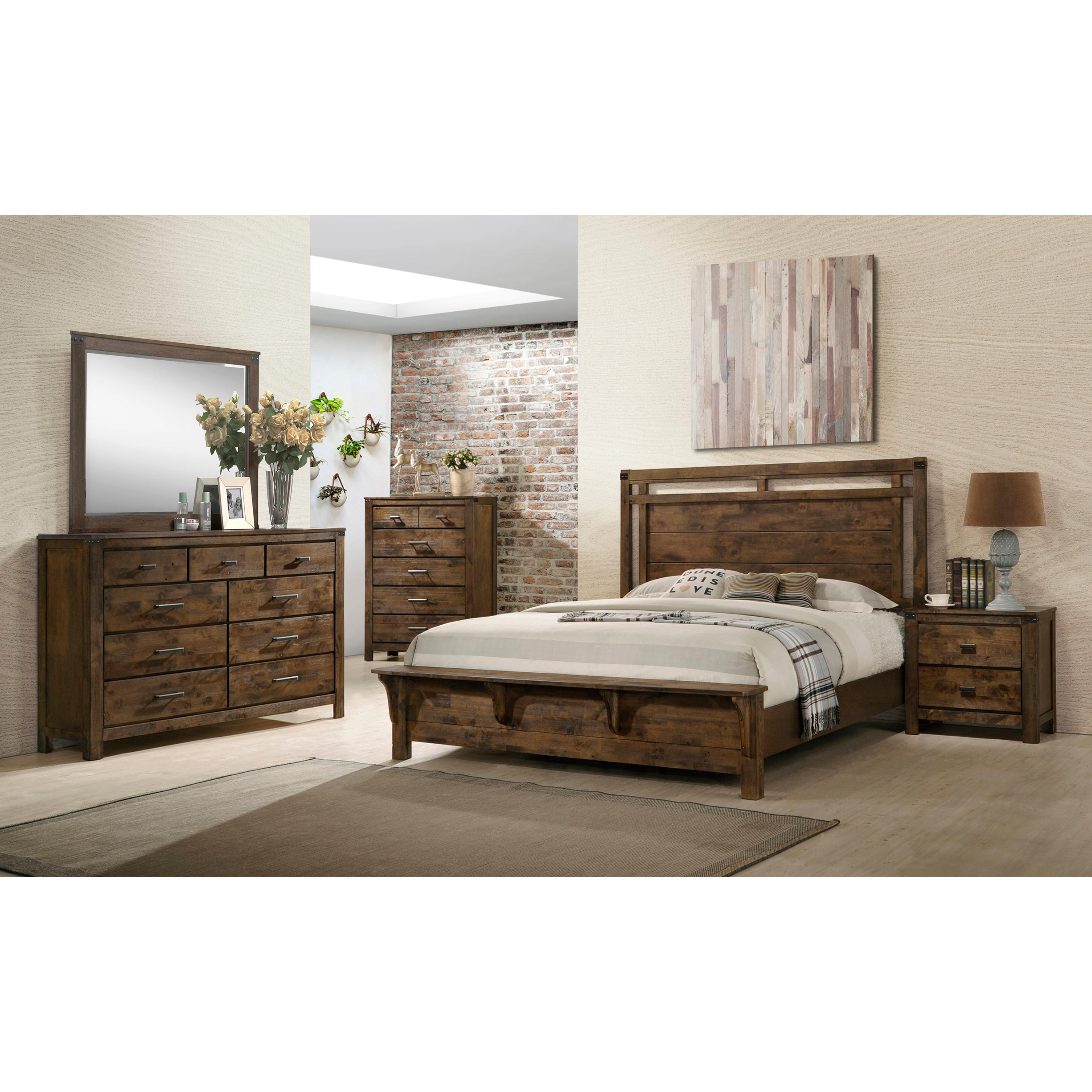 Crown Mark Curtis King Panel Bed B4810-K-HB/B4810-K-FB/B4810-KQ-RAIL - Image 2